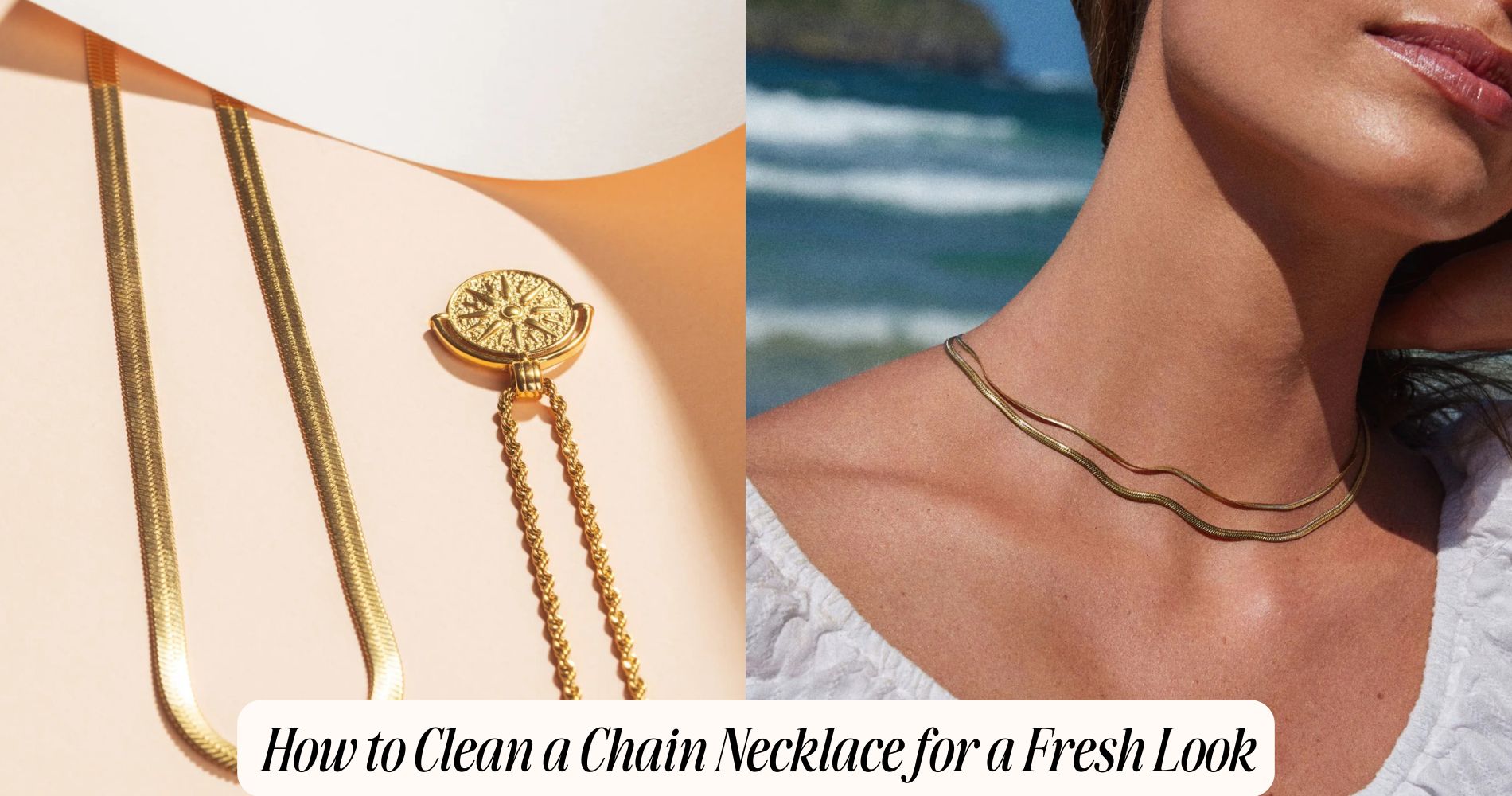 how to clean a chain necklace