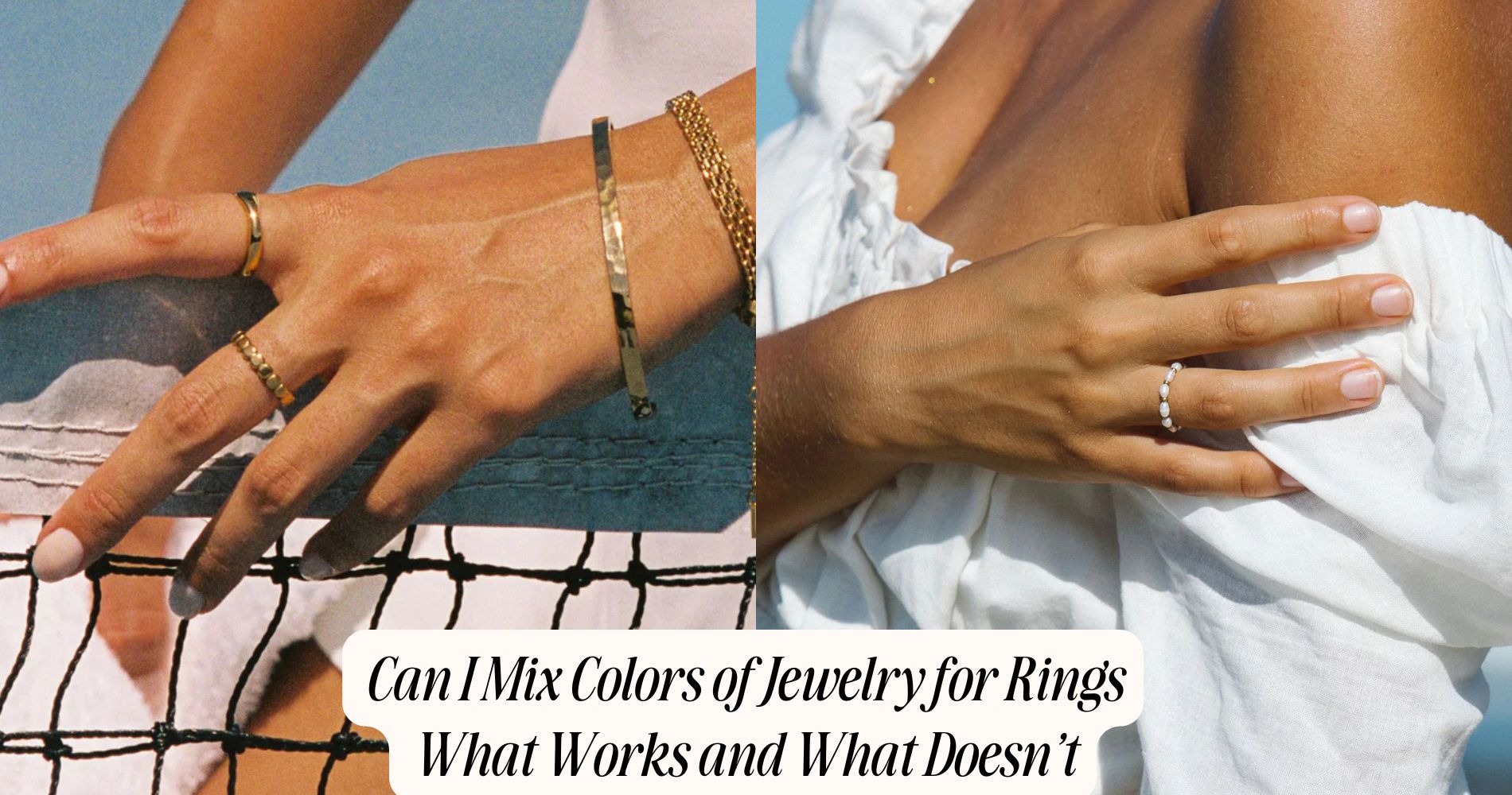 can i mix colors of jewelry for rings