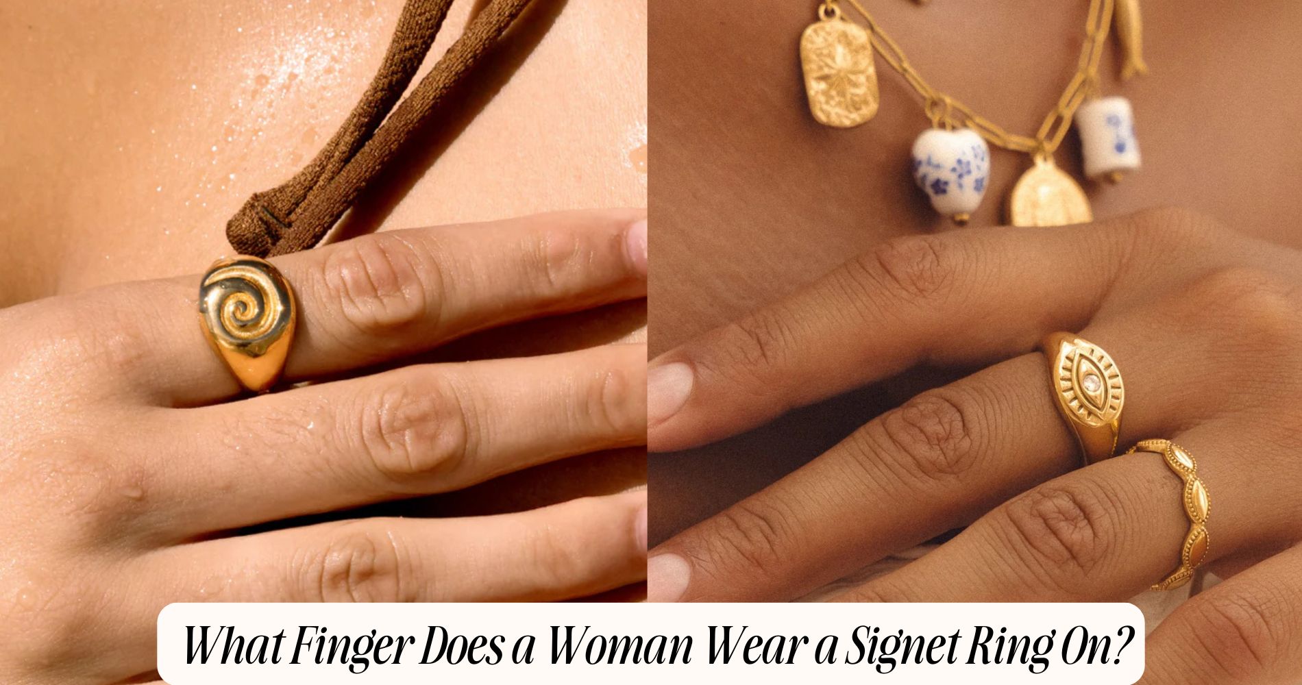what finger does a woman wear a signet ring on