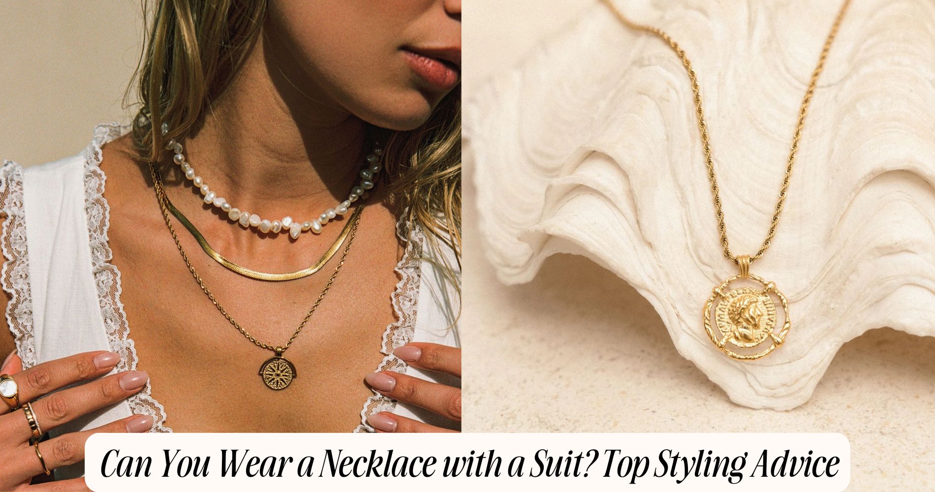 can you wear a necklace with a suit