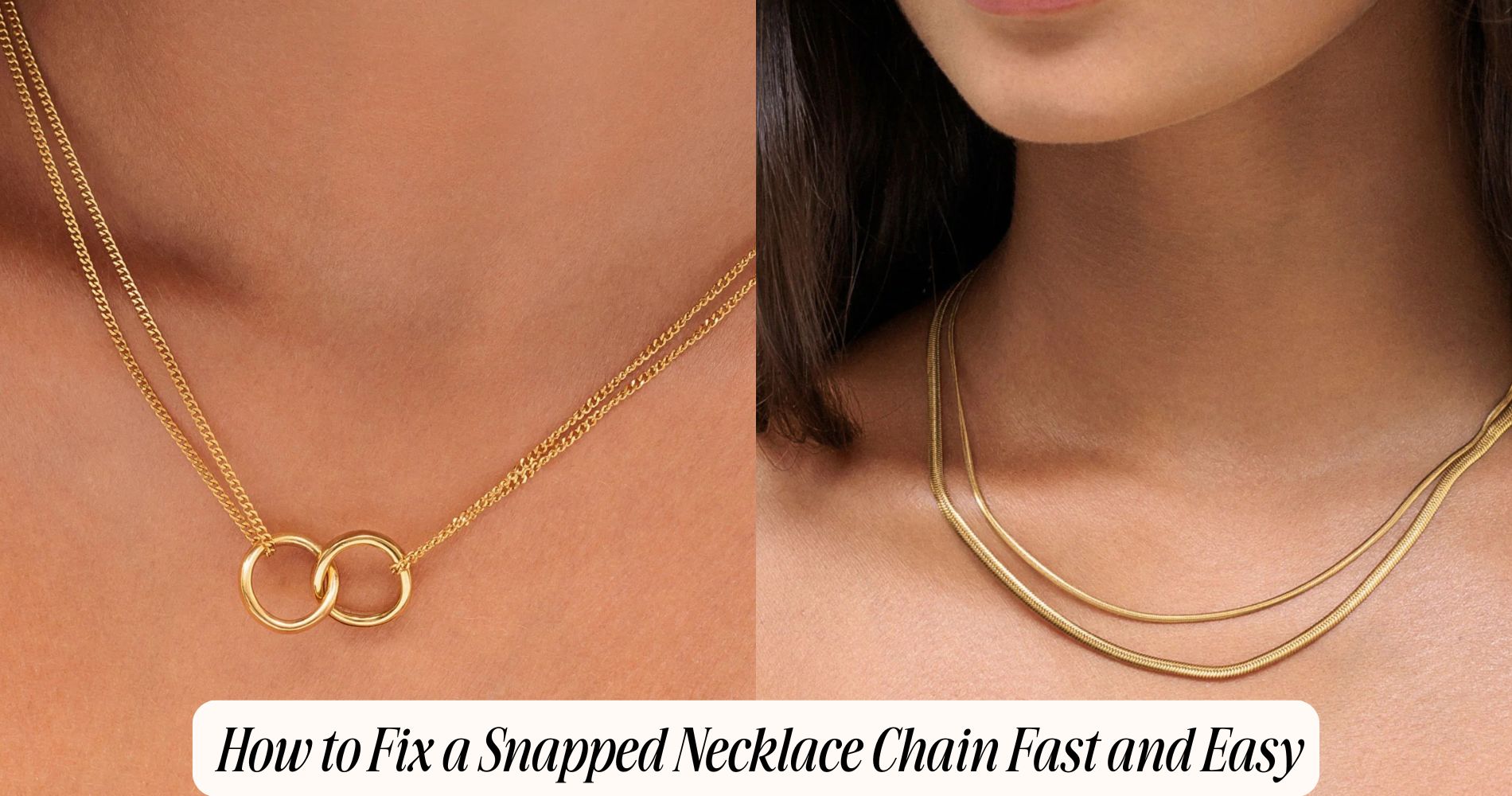 how to fix a snapped necklace chain