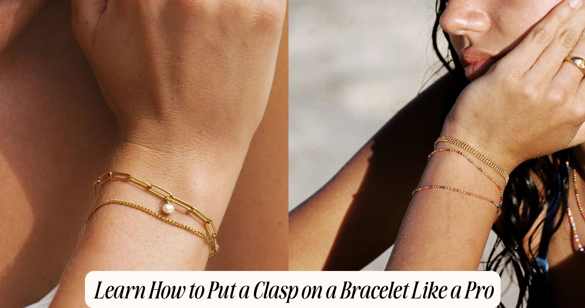how to put a clasp on a bracelet