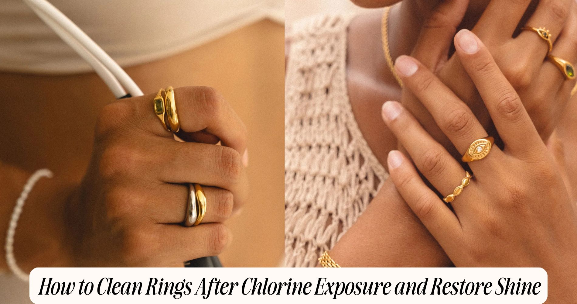 how to clean rings after chlorine exposure