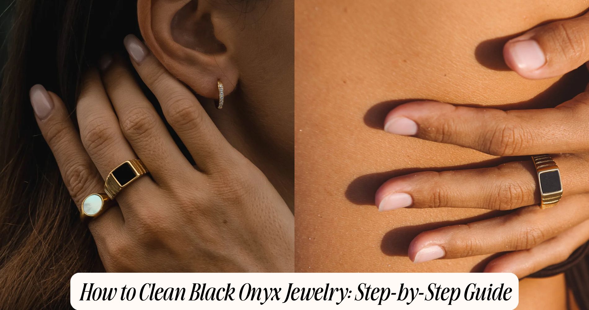 how to clean black onyx jewelry