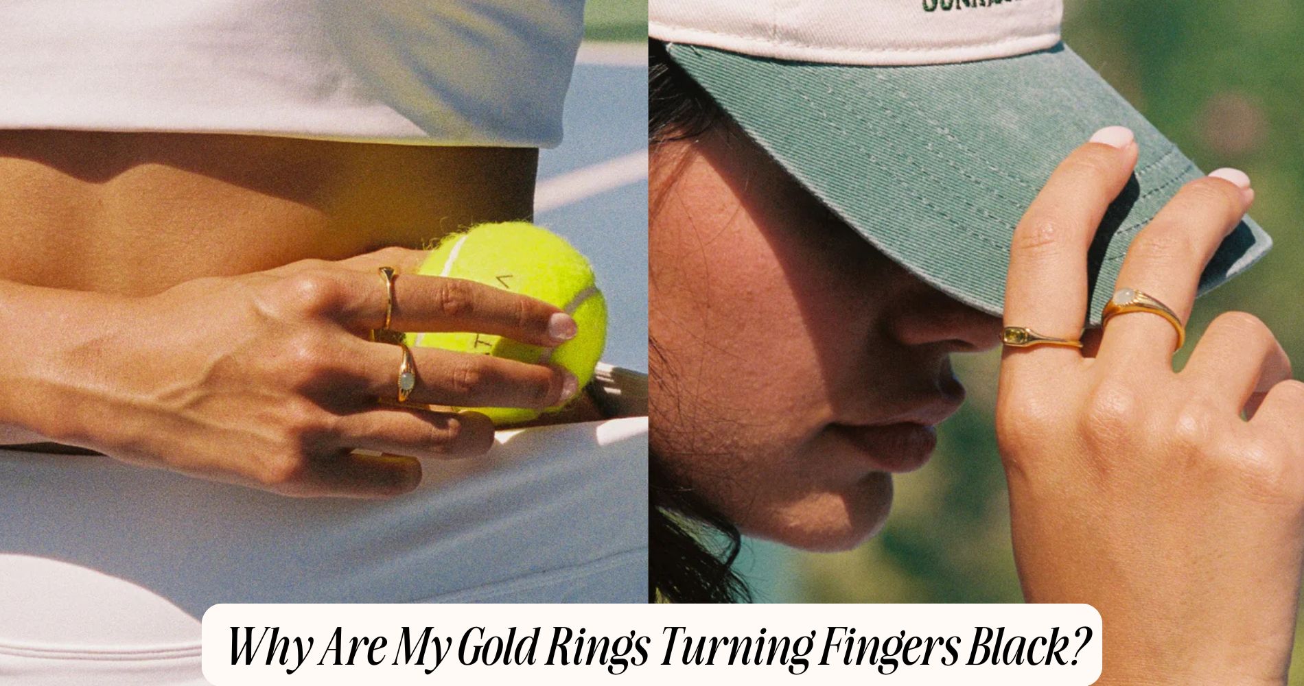 why are my gold rings turning fingers black