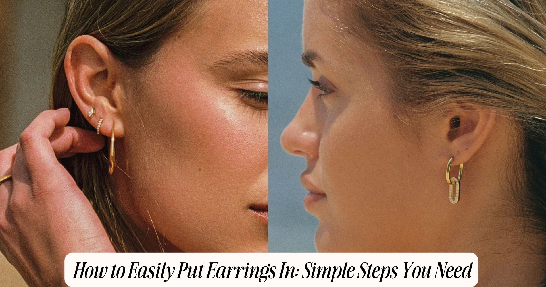 how to easily put earrings in