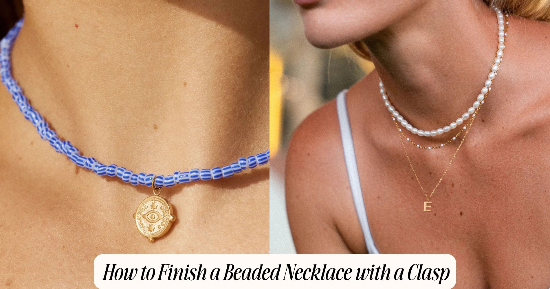 how to finish a beaded necklace with a clasp