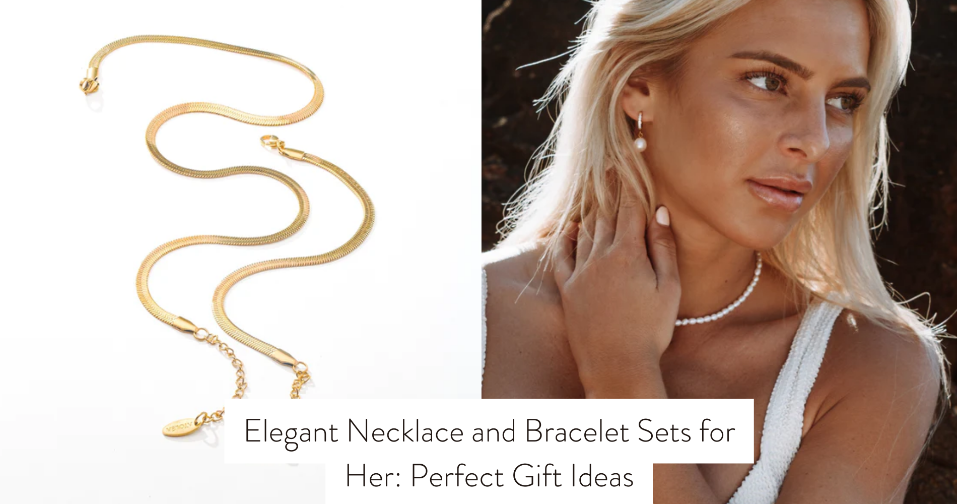 necklace and bracelet set for her