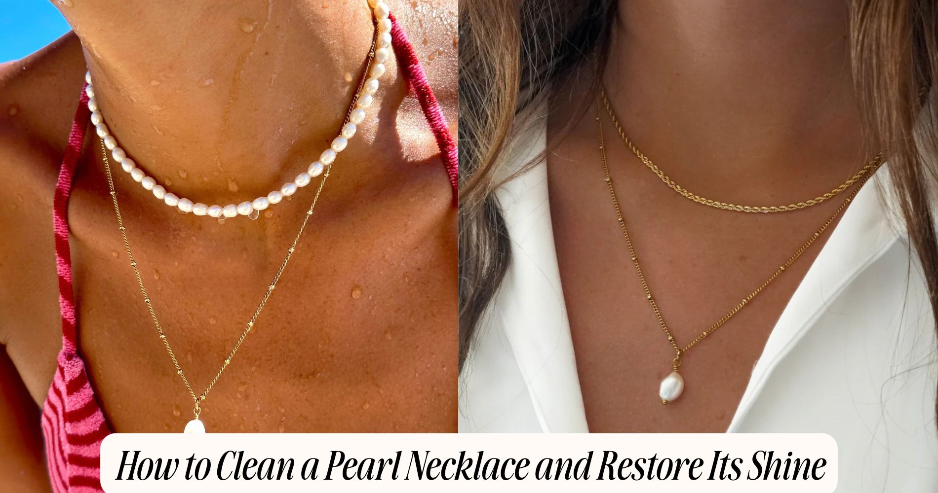 how to clean pearl necklace
