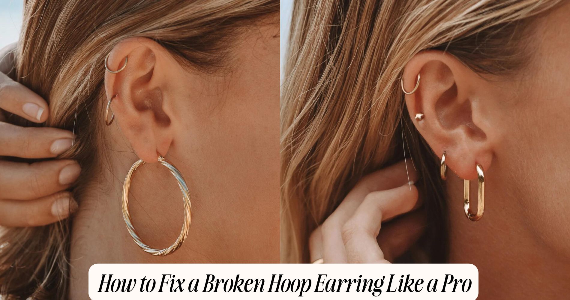 how to fix a broken hoop earring