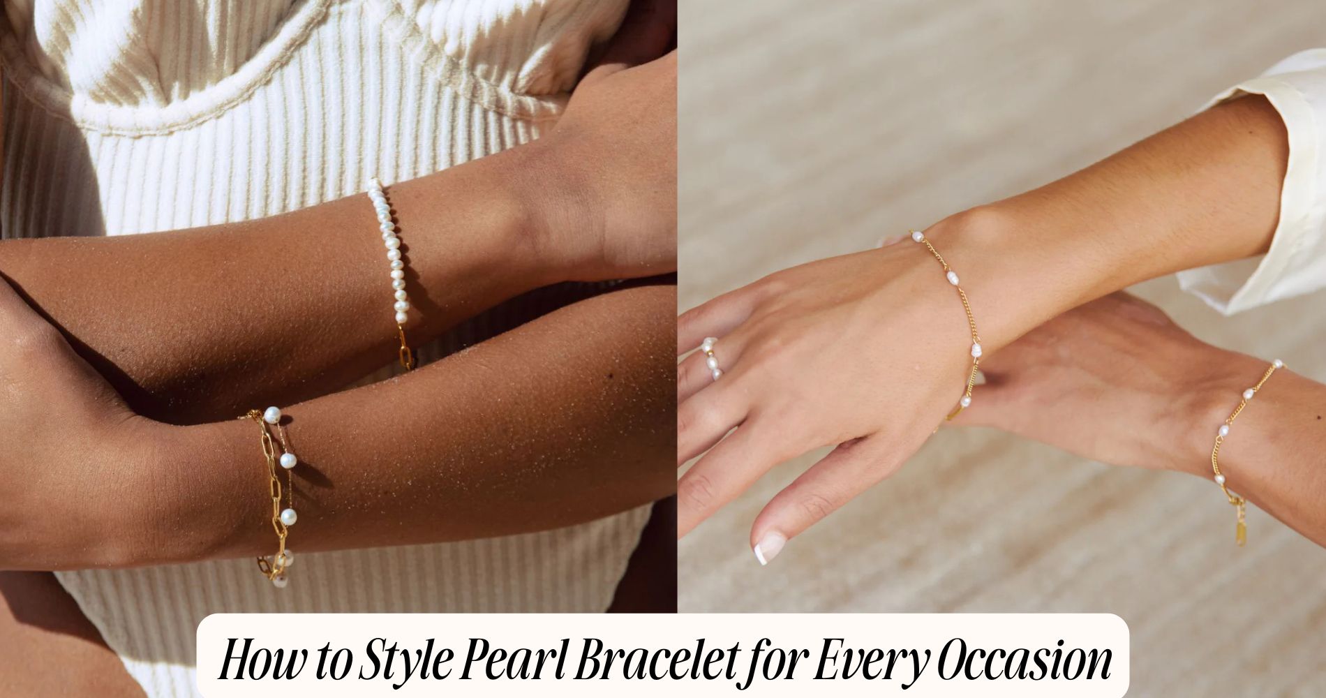 how to style pearl bracelet