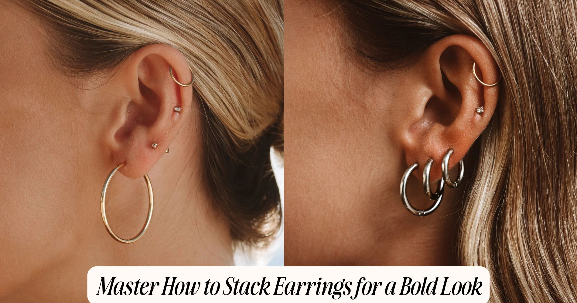 how to stack earrings