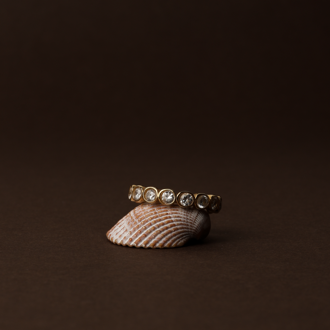 Beaded Diamond Ring
