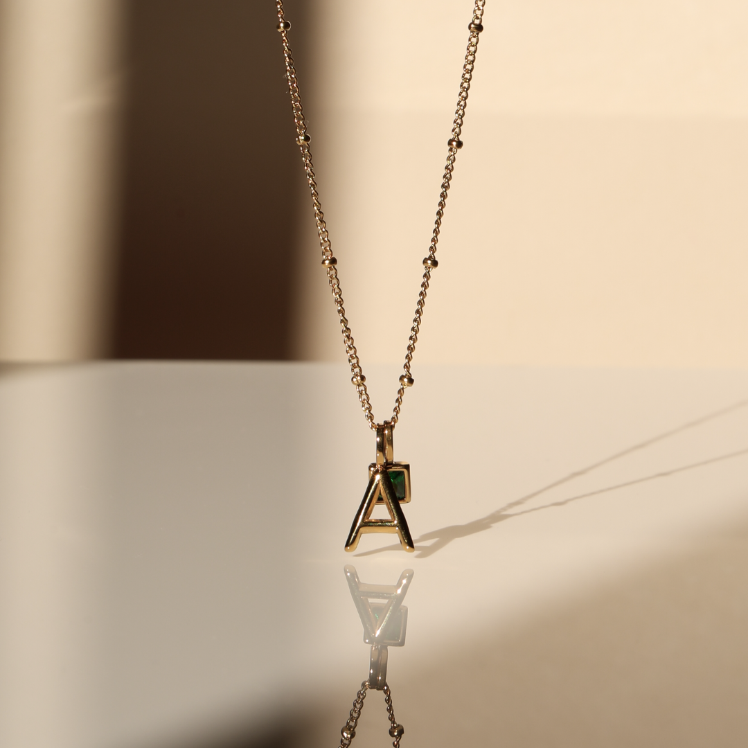 Emerald Birthstone Necklace