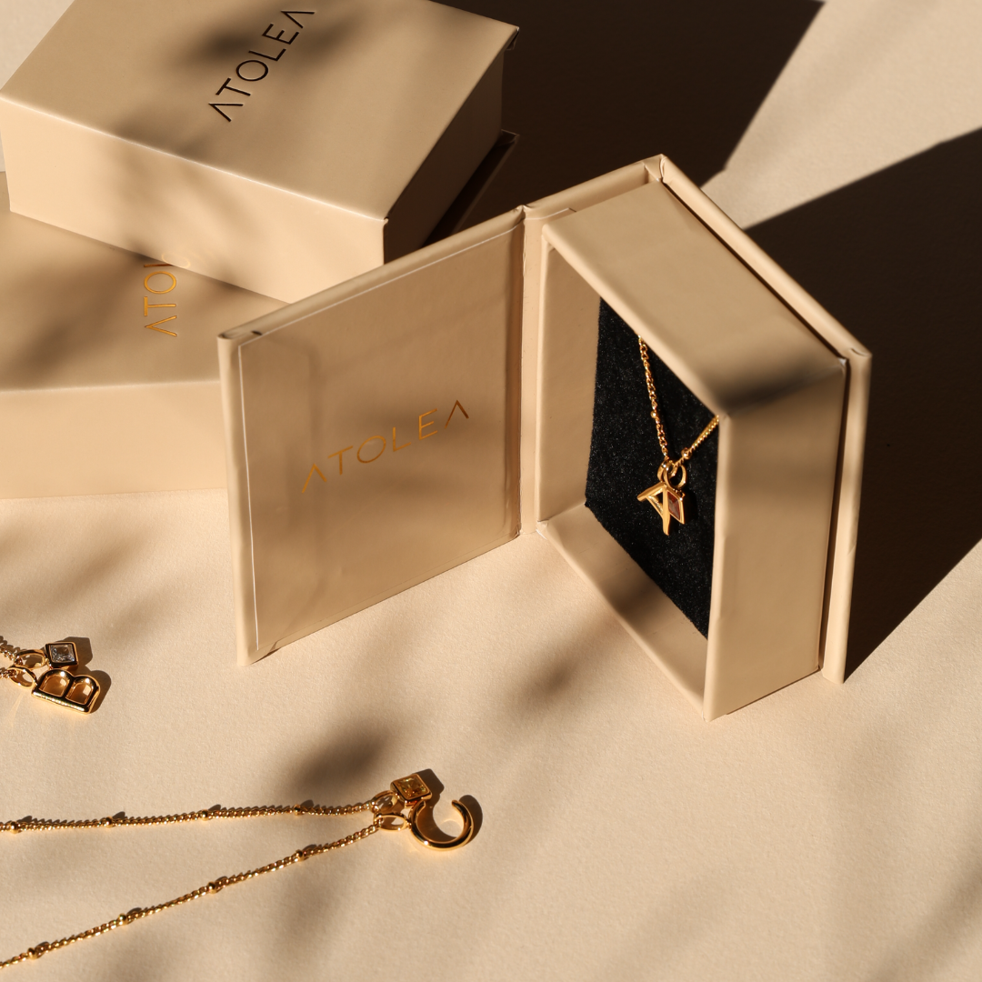 Initial and Birthstone Necklace Premium Box