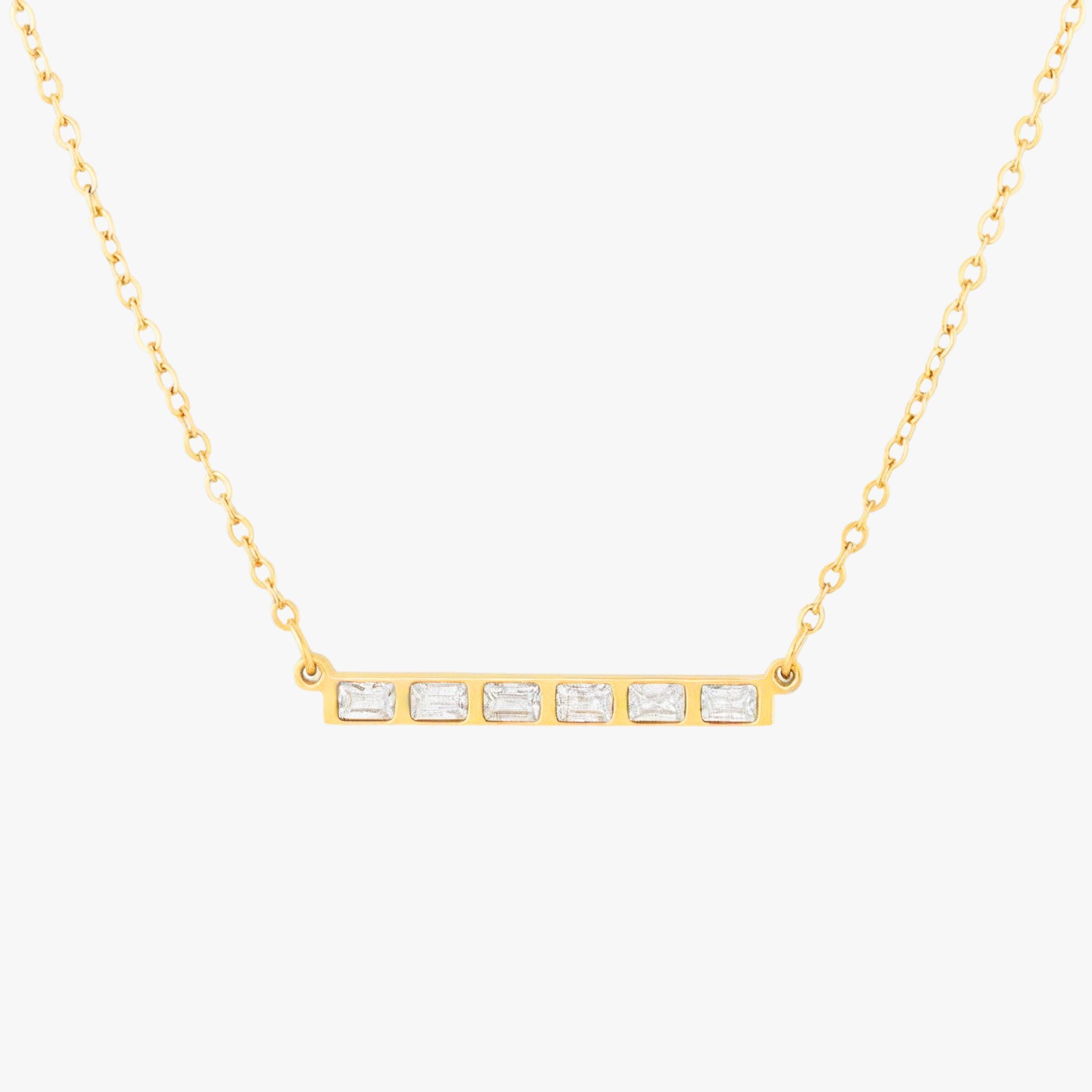 Baguette Sparkle Necklace
