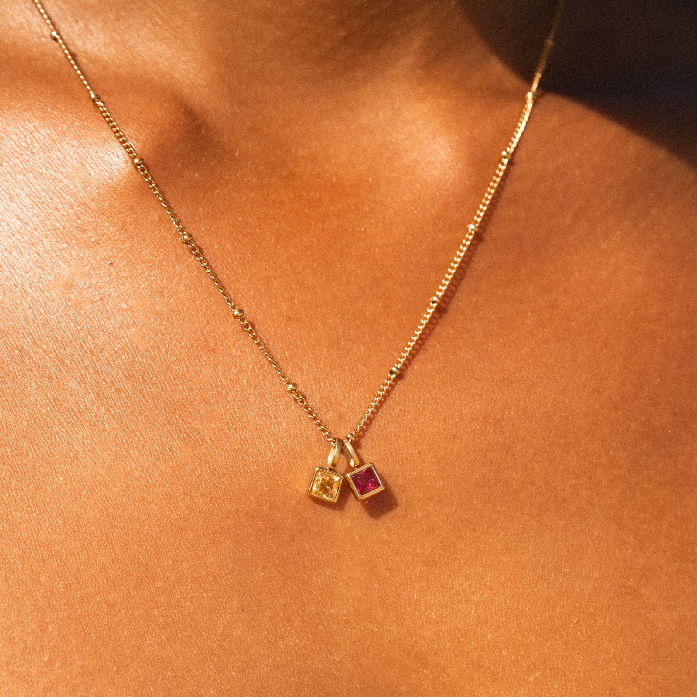 Custom Birthstone Necklace