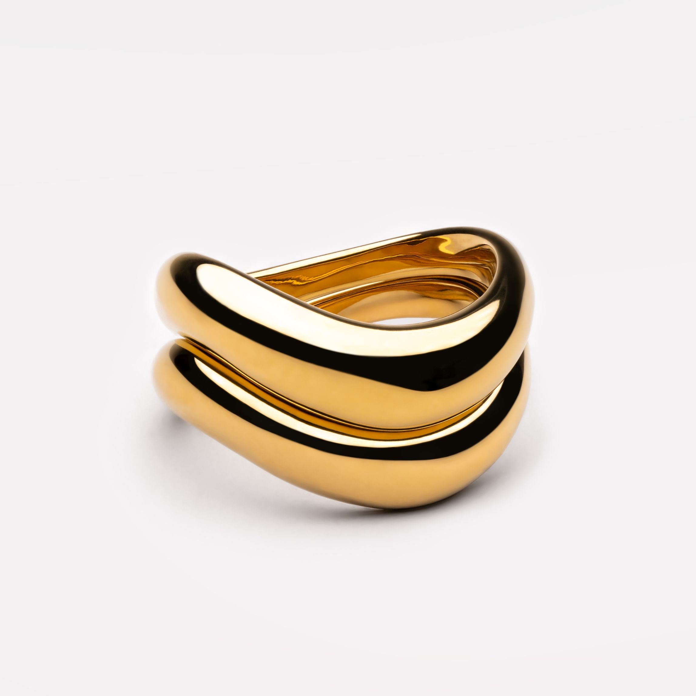 Gold Wavy Ring
