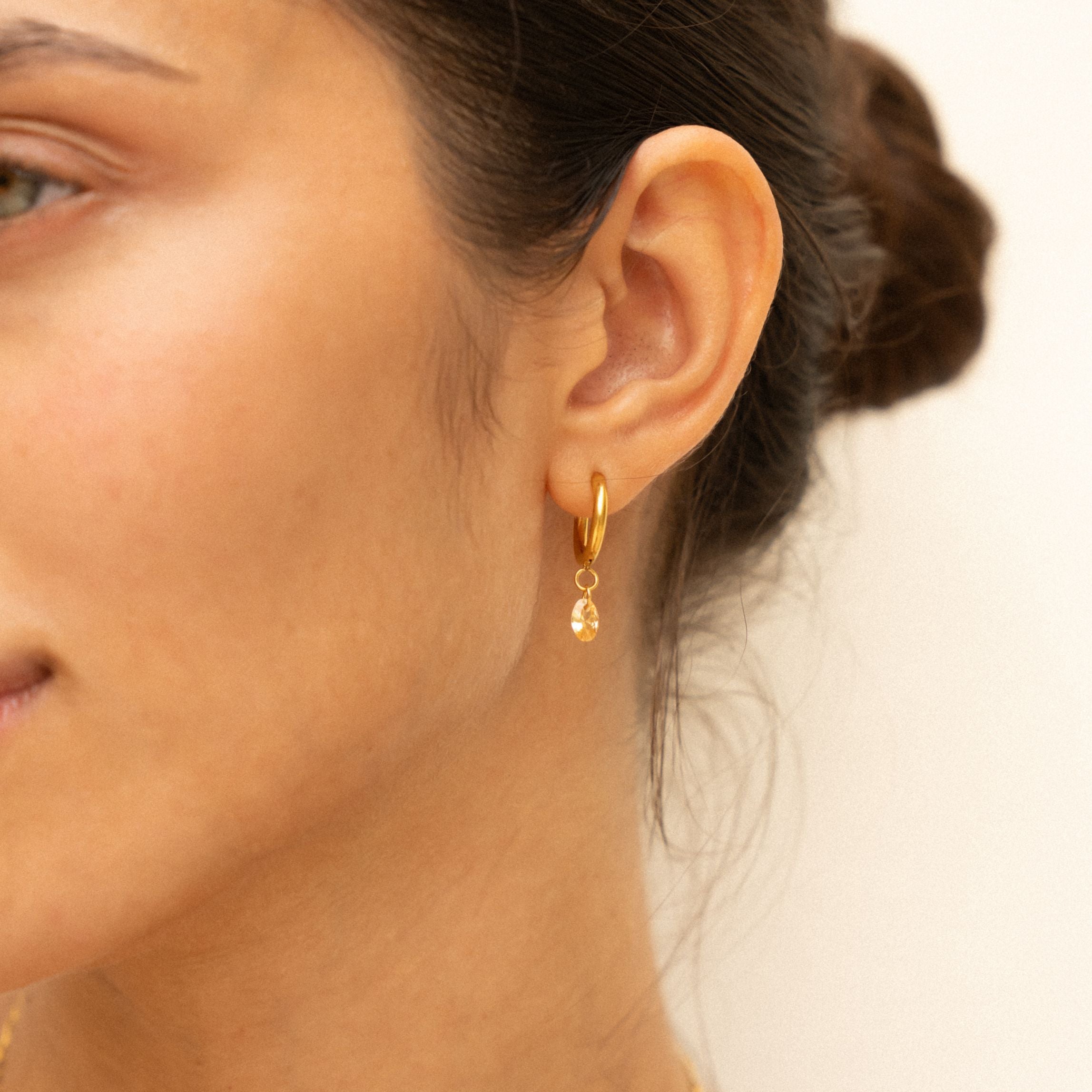 Golden Rose Earrings