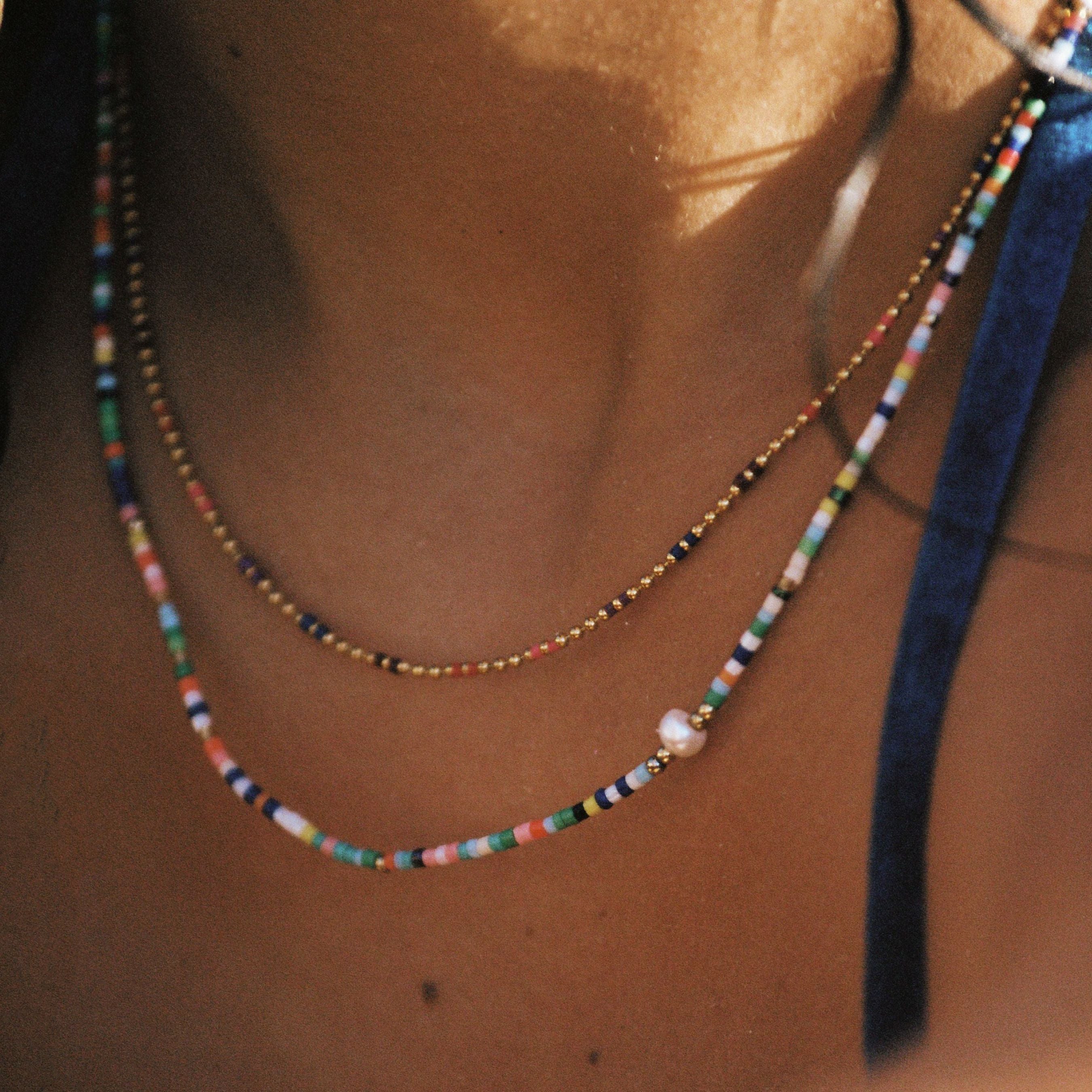 Multicolor Beaded Choker