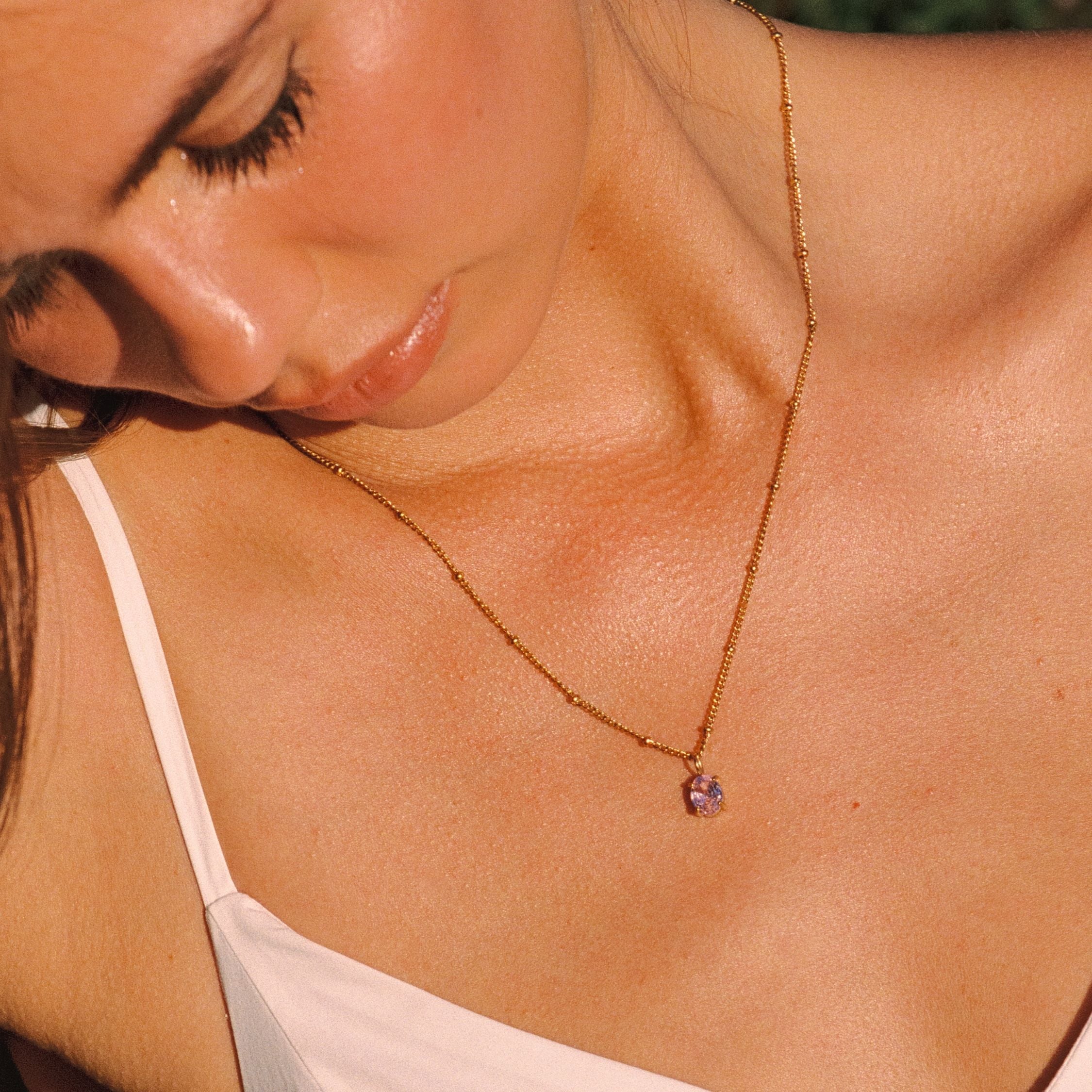 Pink Pendant Stone
