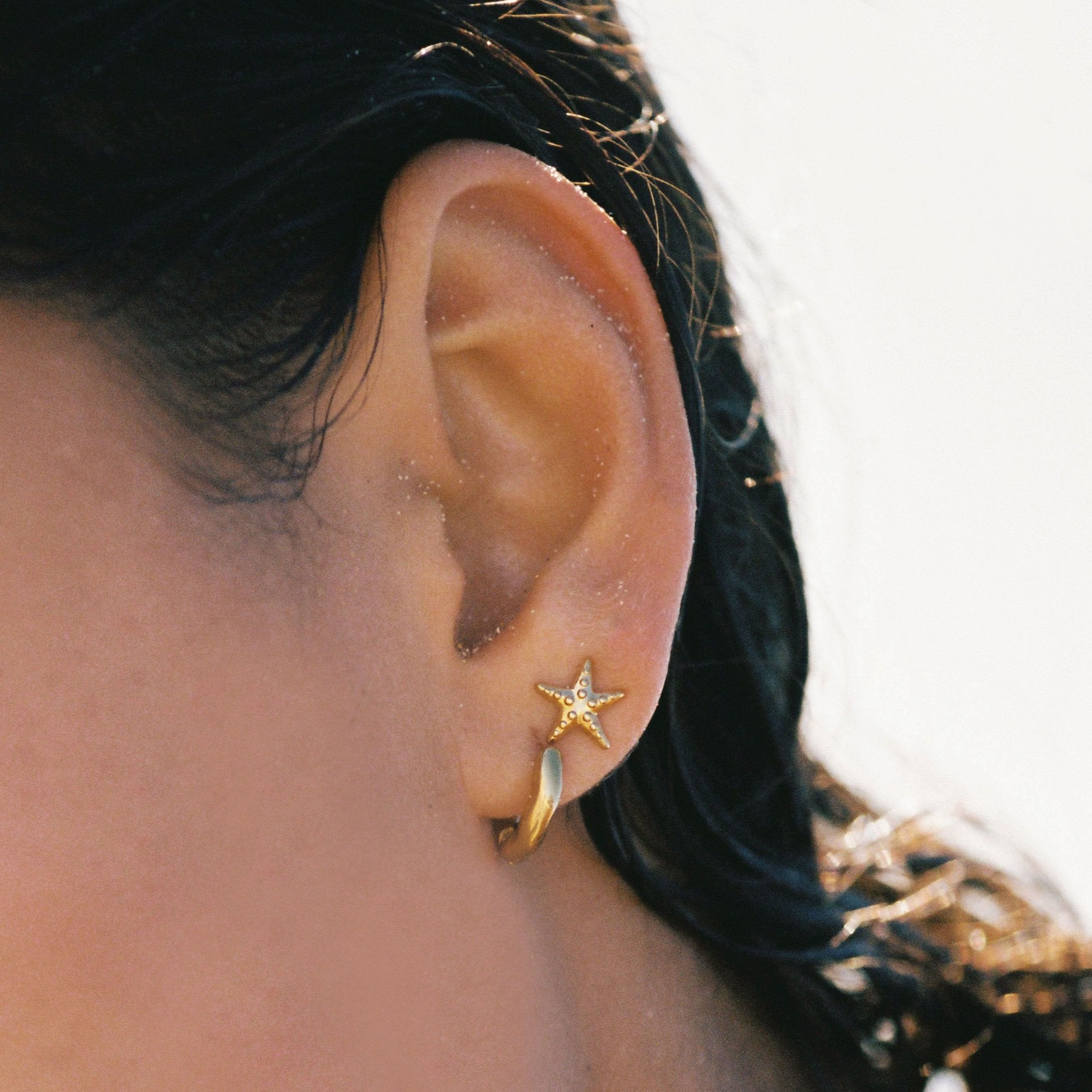 Starfish Gold Earrings