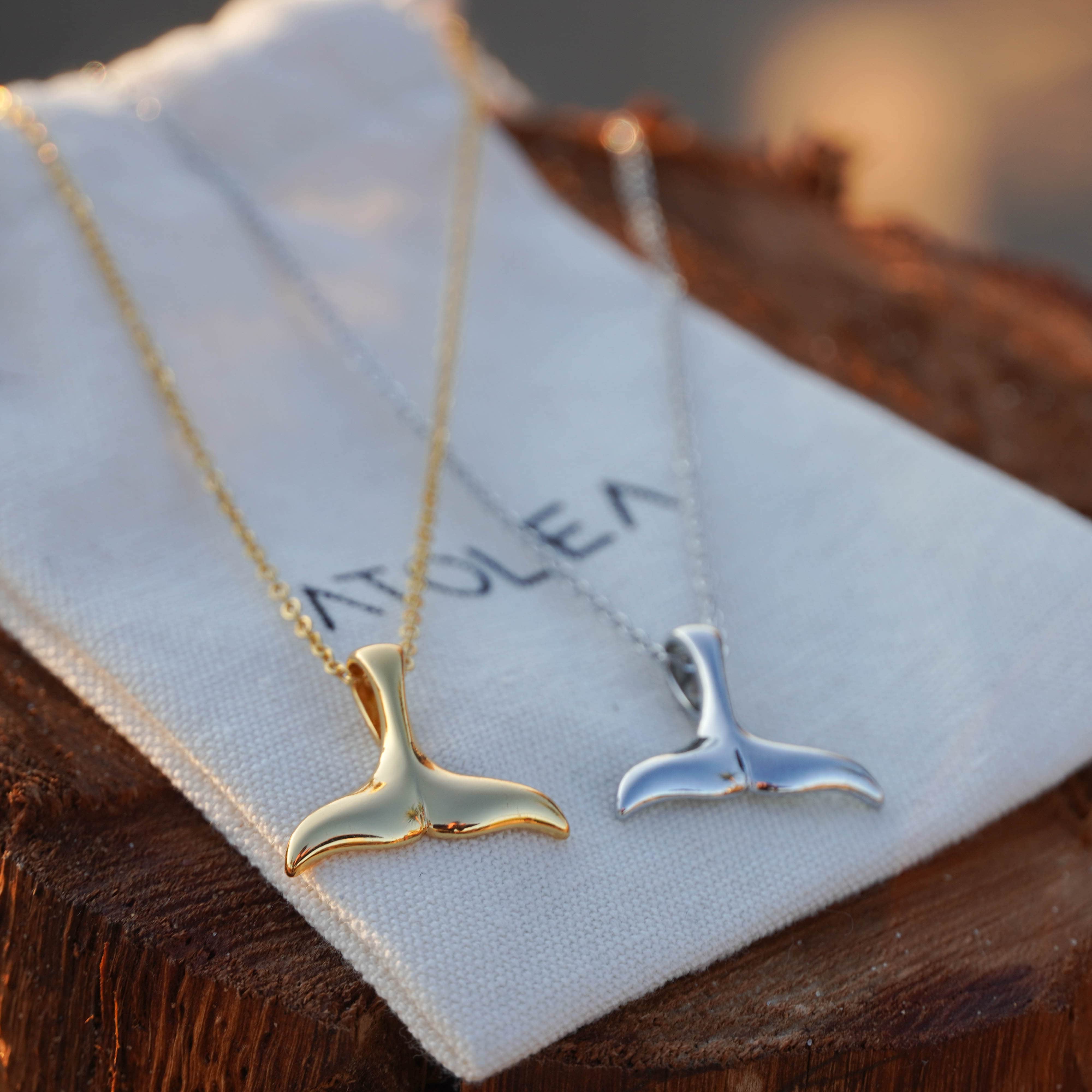 Whale tail necklace