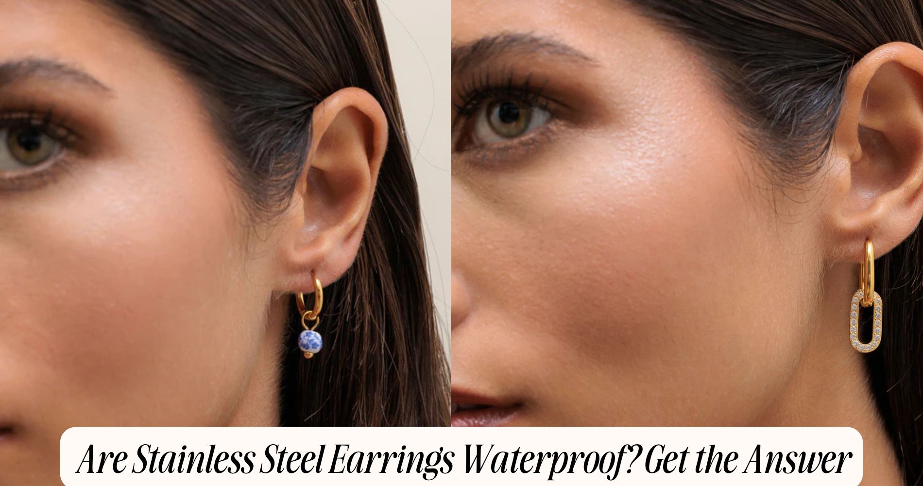 are stainless steel earrings waterproof​
