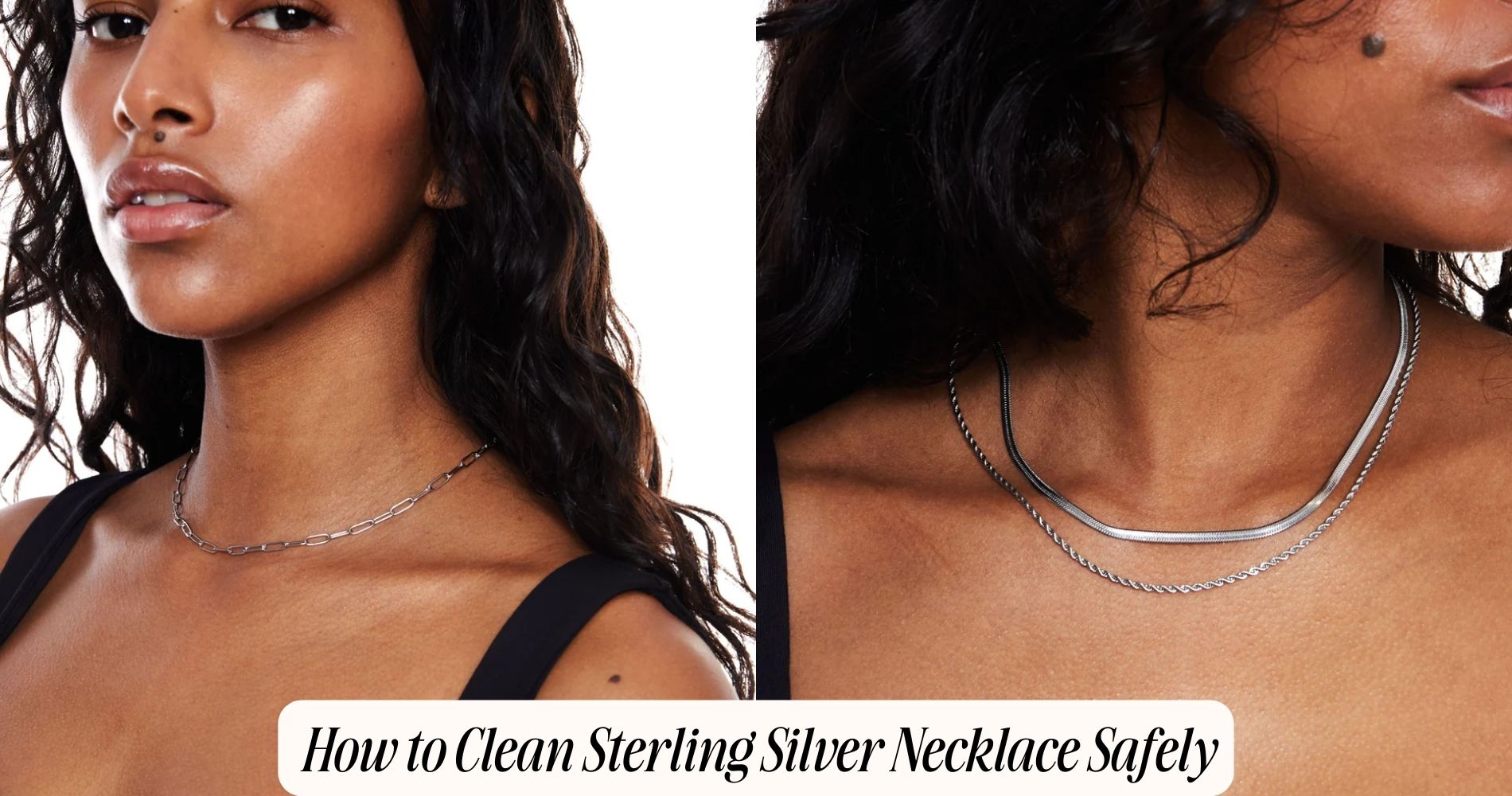 how to clean sterling silver necklace