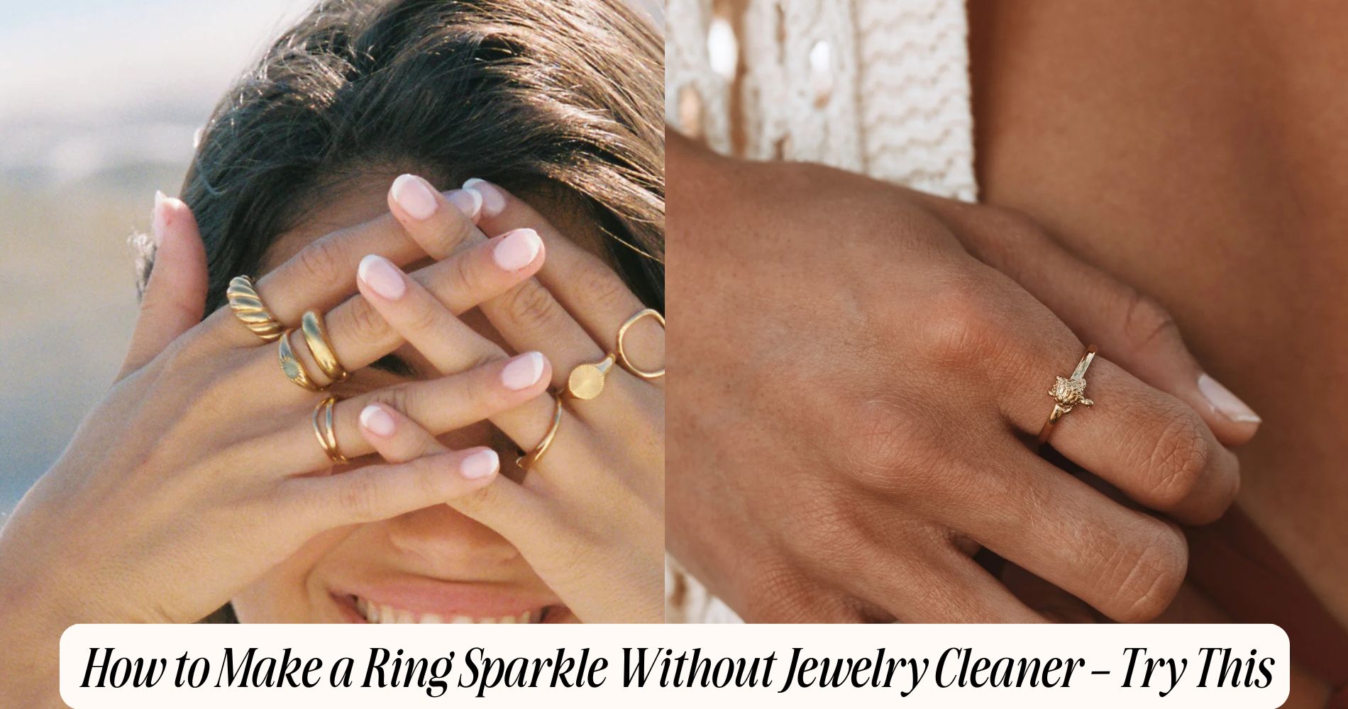 how to make a ring sparkle without jewelry cleaner​