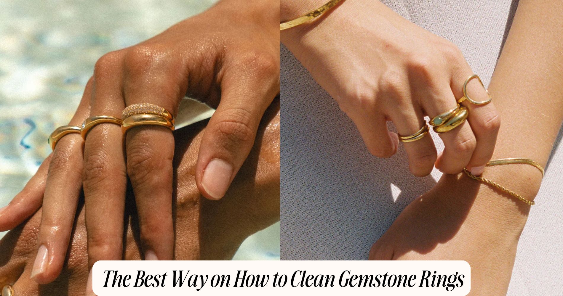 how to clean gemstone rings