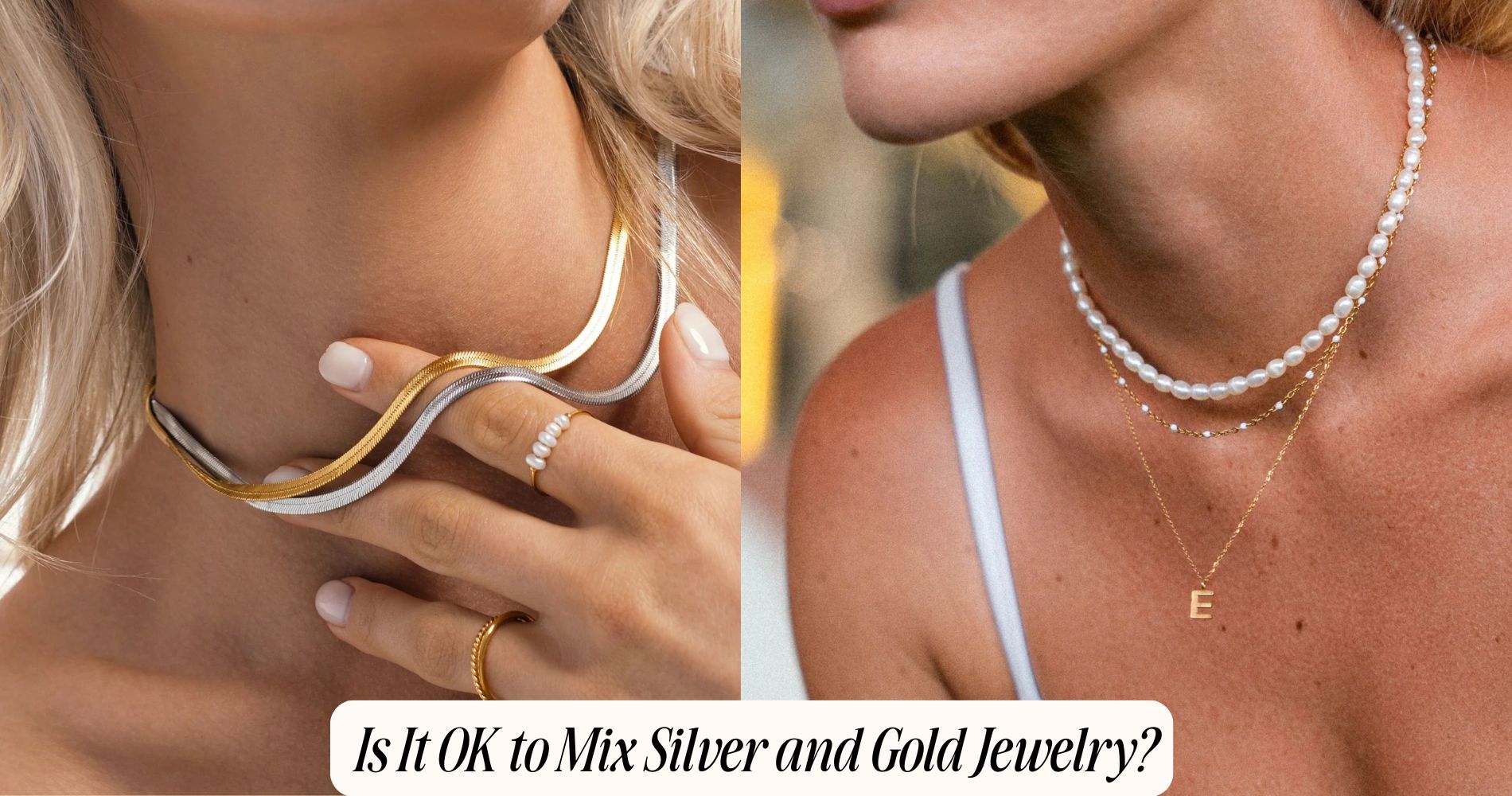 is it ok to mix silver and gold jewelry​