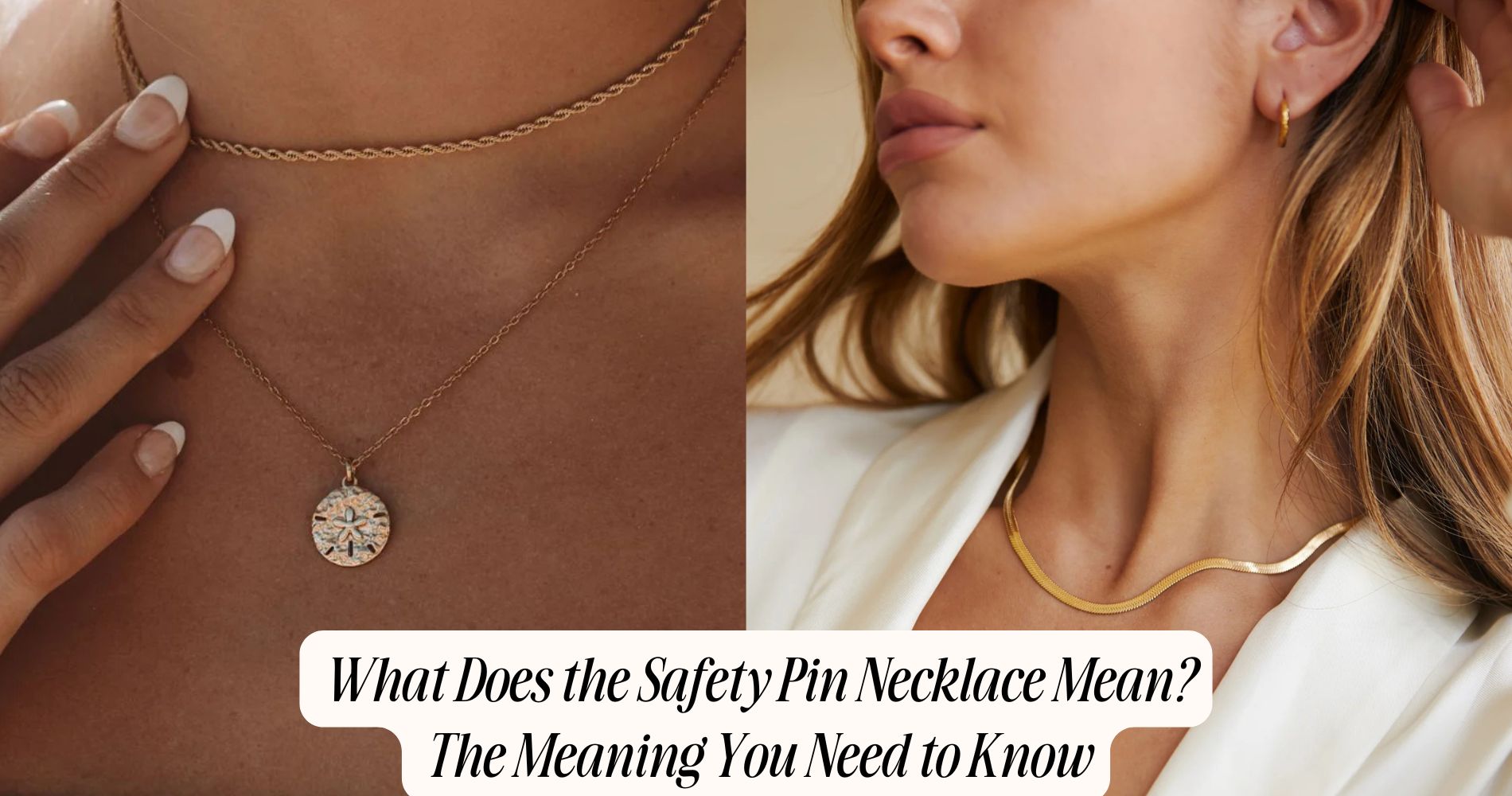 what does the safety pin necklace mean​