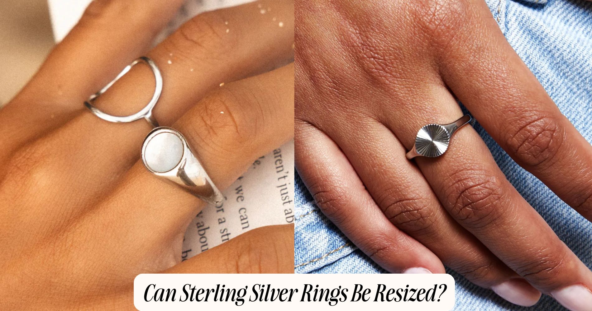 can sterling sliver rings be resized​