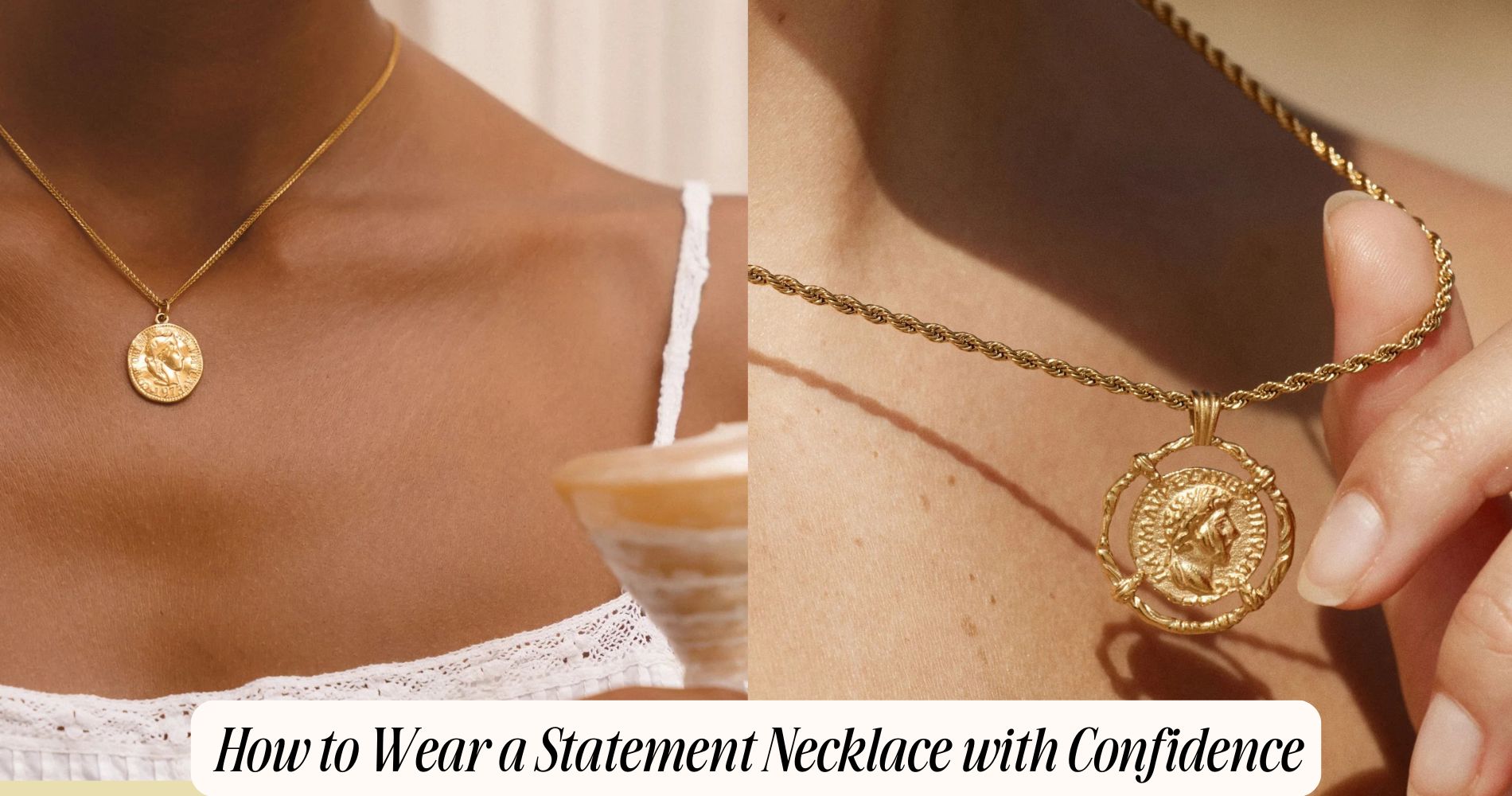 how to wear a statement necklace