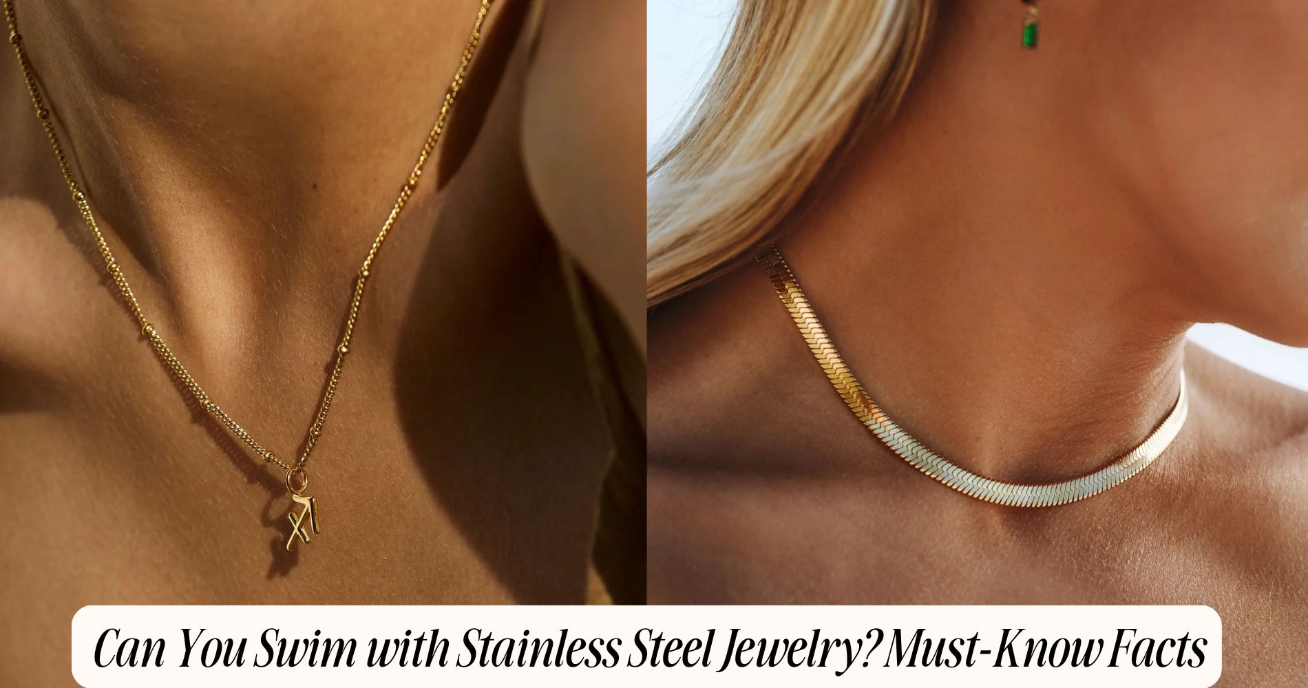 can you swim with stainless steel jewelry​