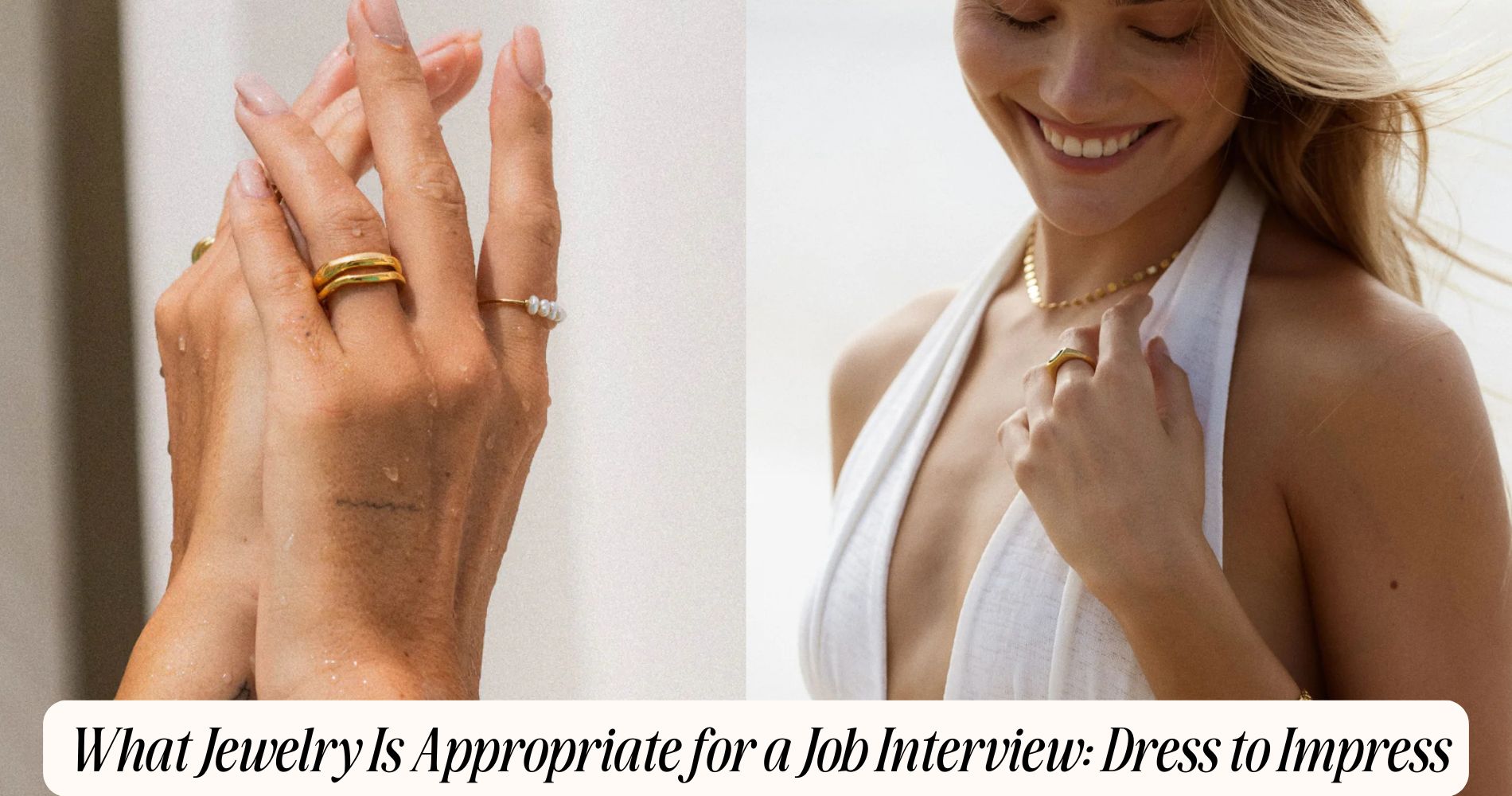 what jewelry is appropriate for a job interview​