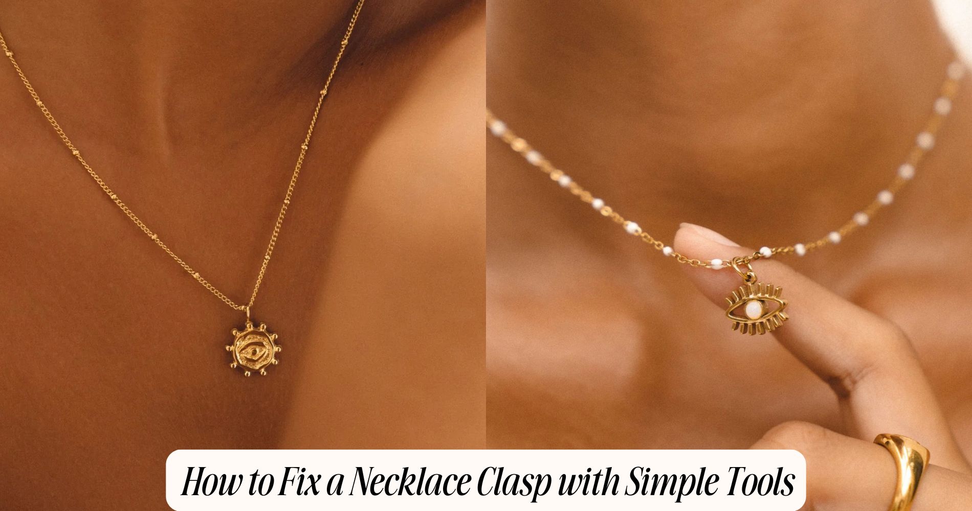 how to fix a necklace clasp