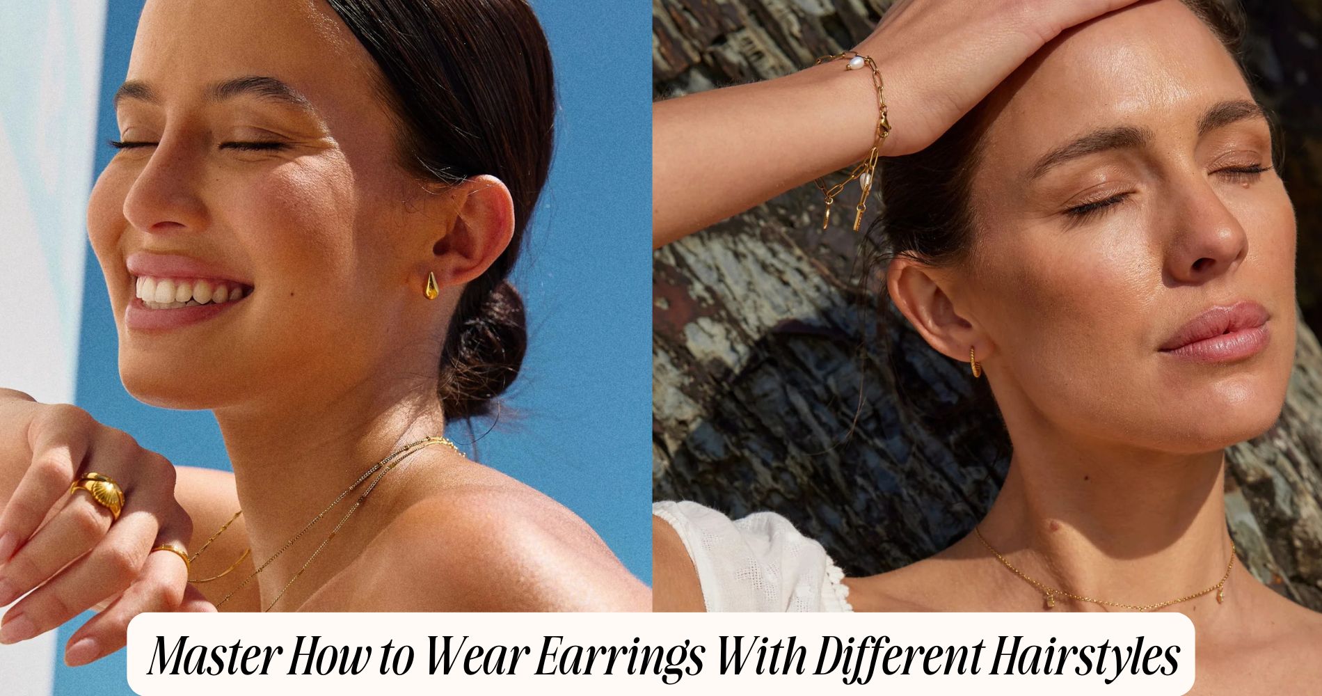 how to wear earrings with different hairstyles​