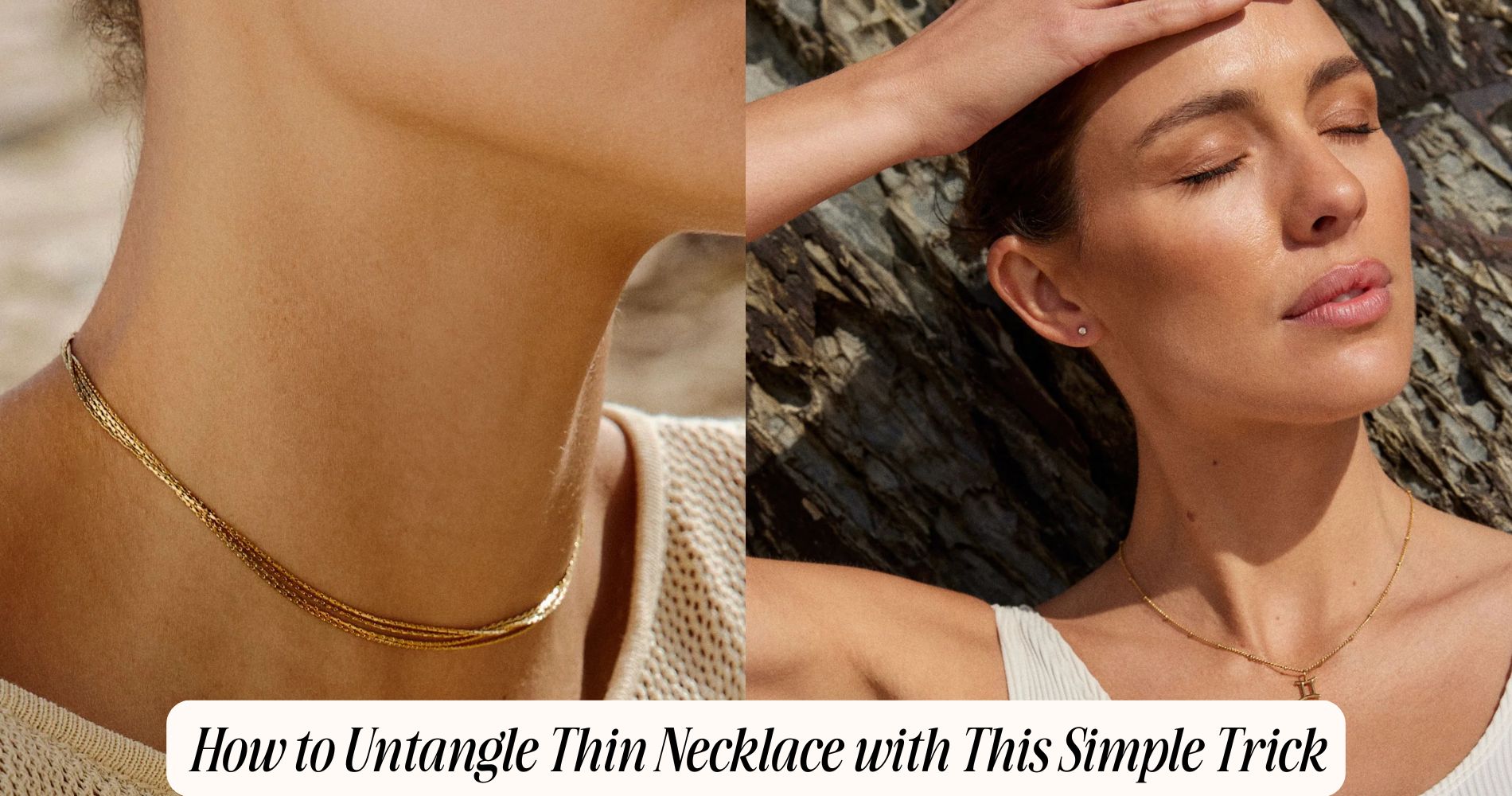 how to untangle thin necklace