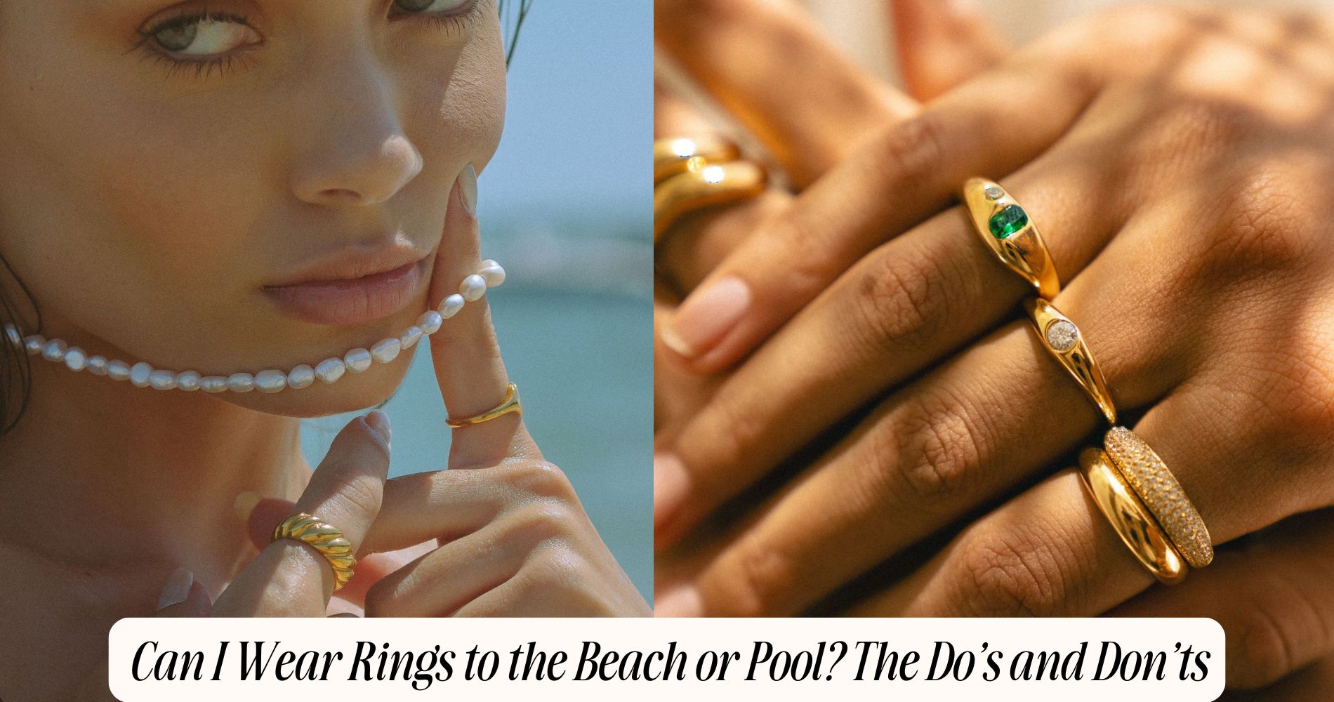 can i wear rings to the beach or pool