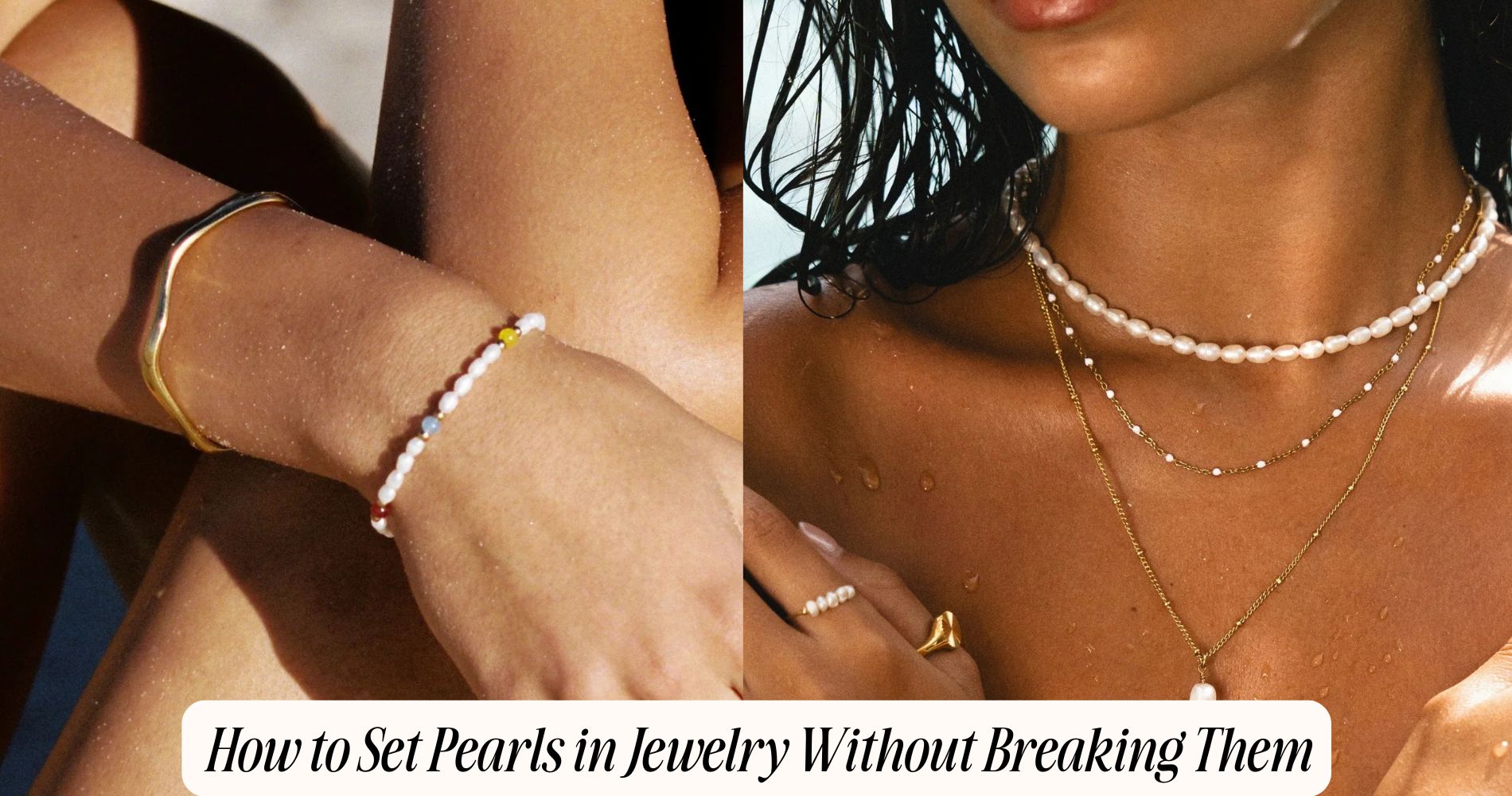 how to set pearls in jewelry