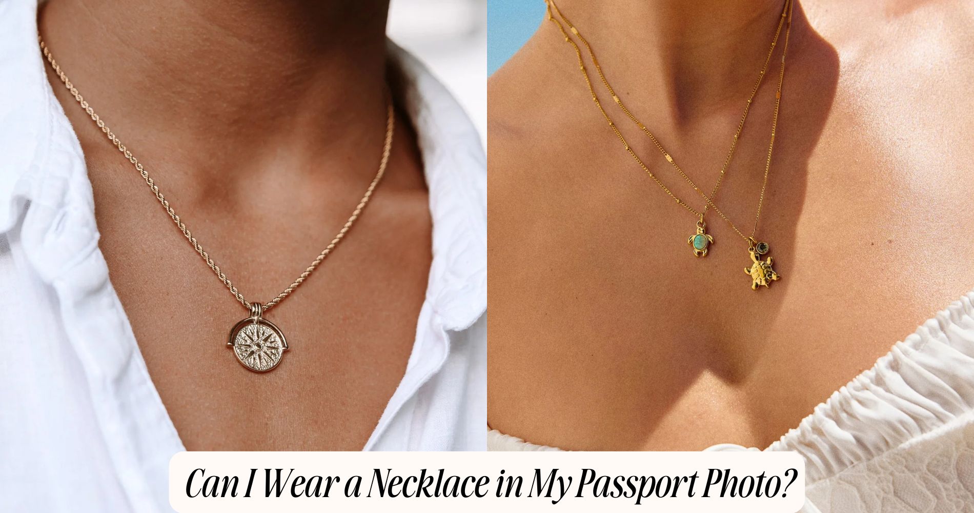 can i wear a necklace in my passport photo
