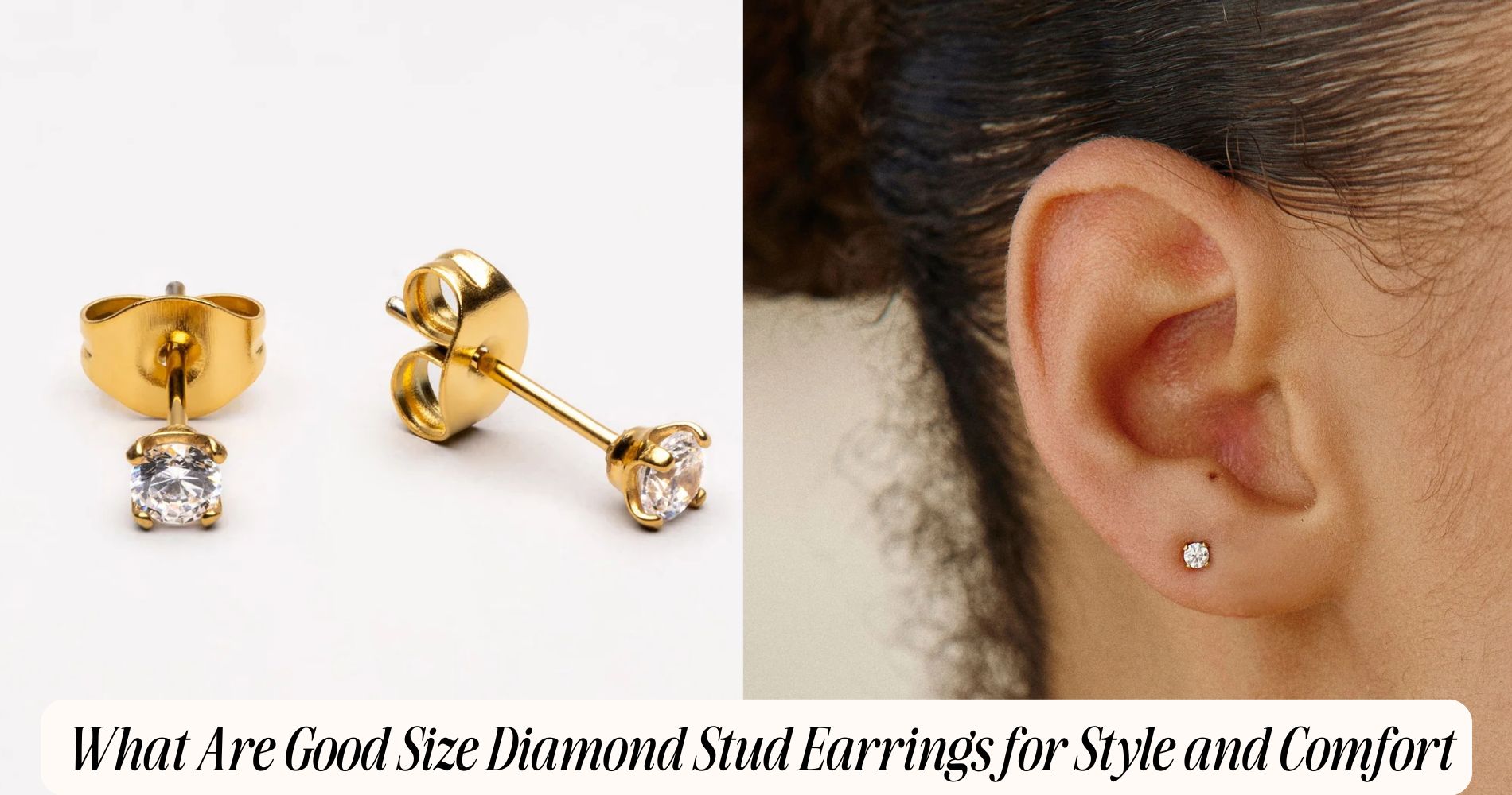 what are good size diamond stud earrings​