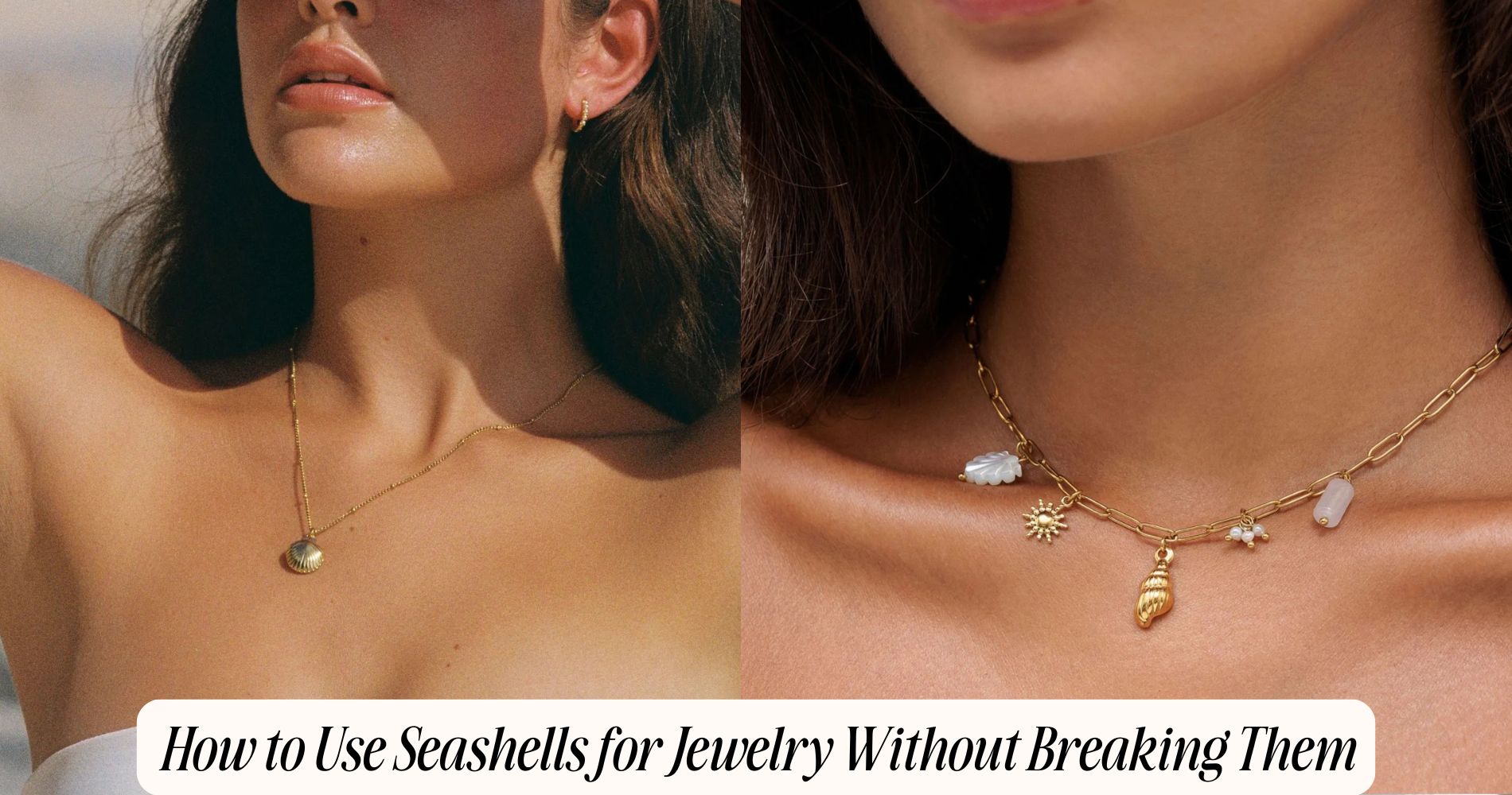 how to use seashells for jewelry​