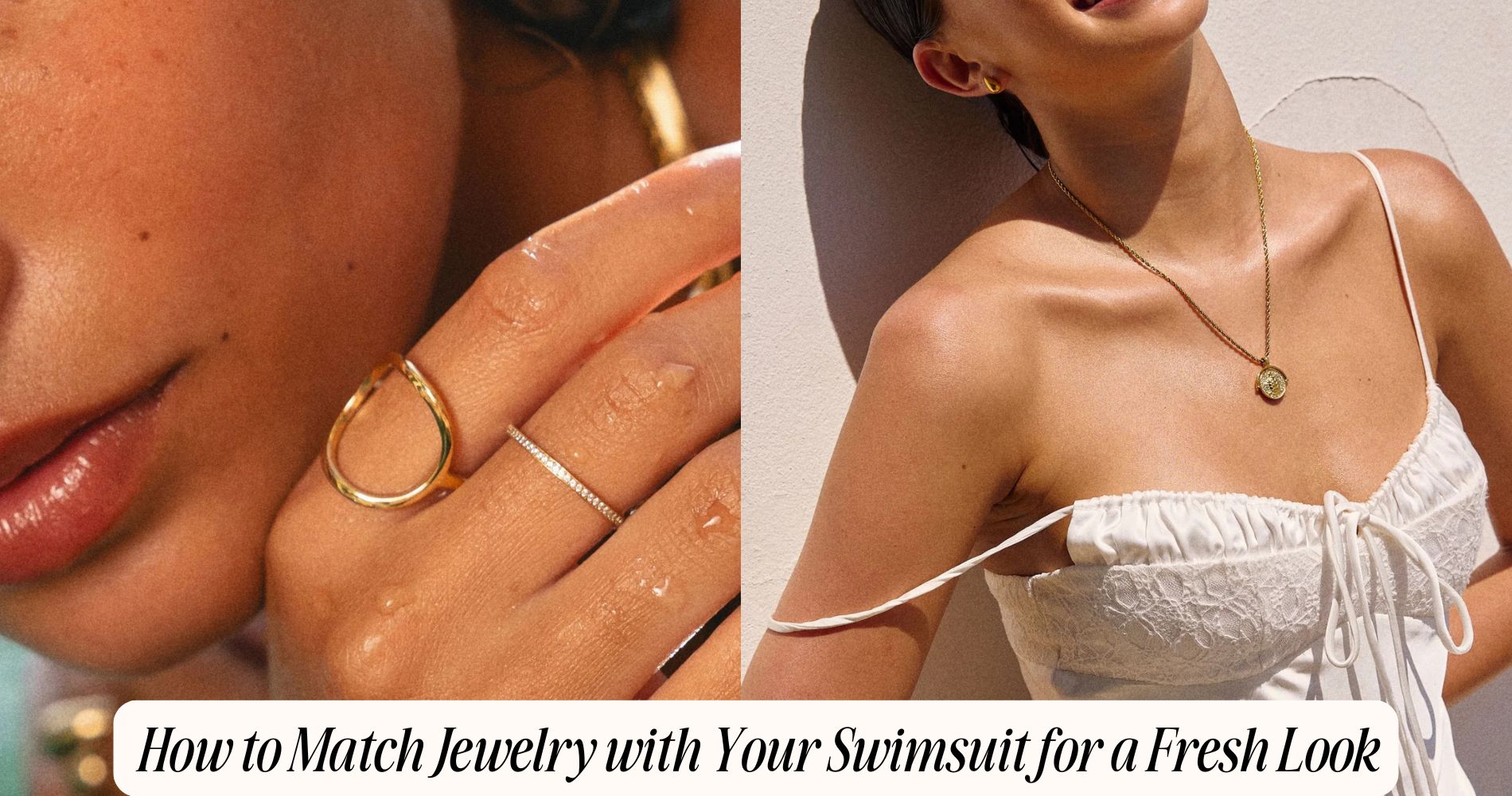 how to match jewelry with your swimsuit