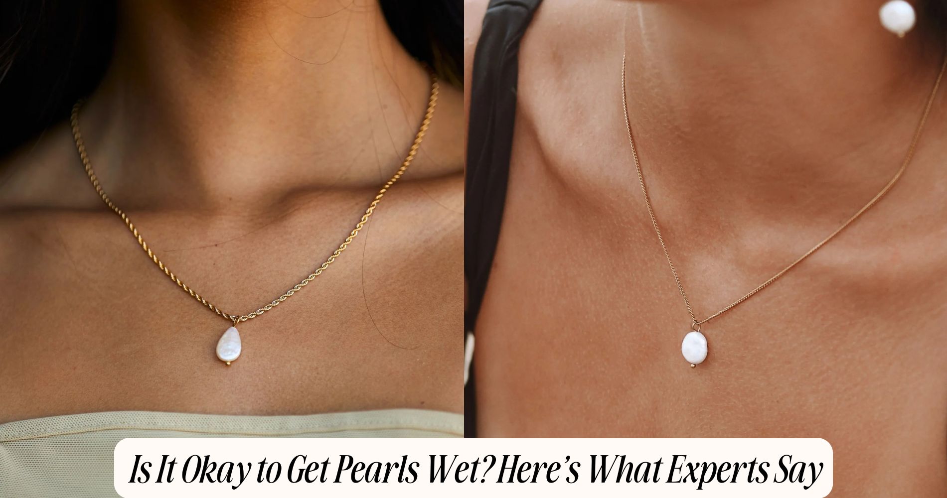 is it okay to get pearls wet