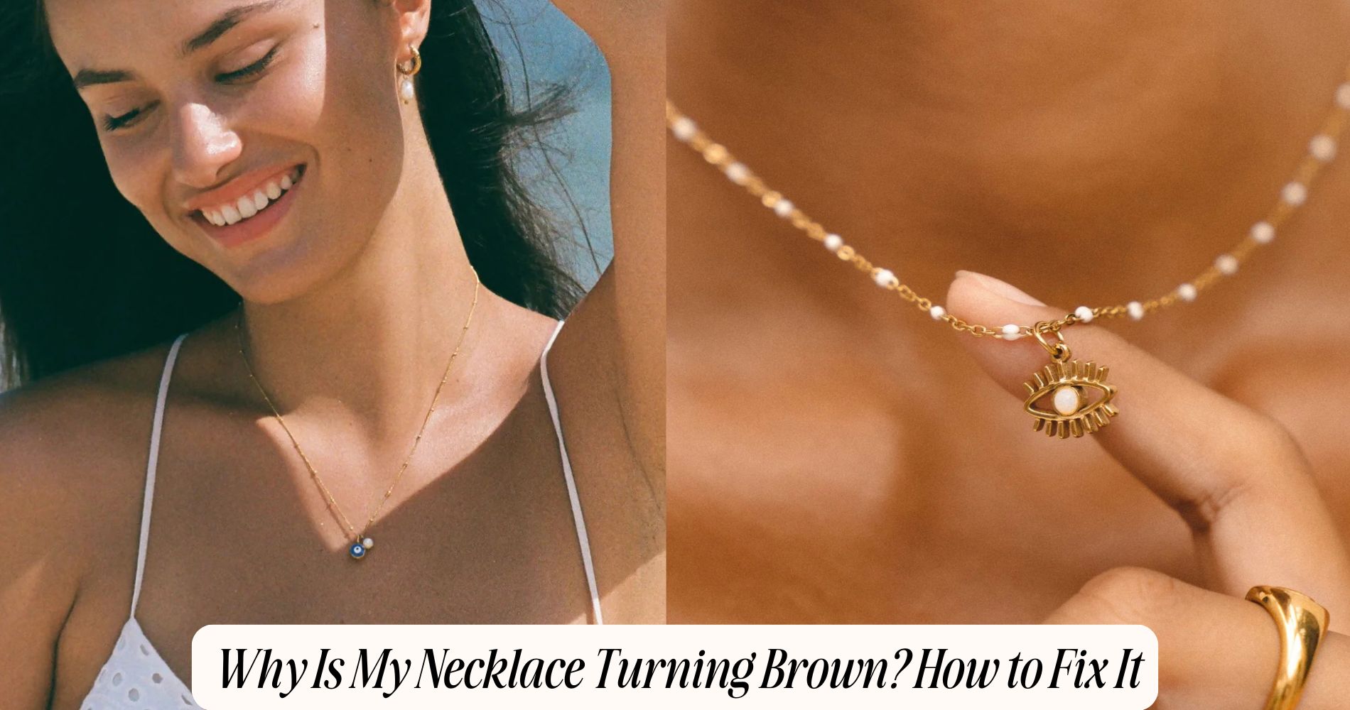 why is my necklace turning brown​