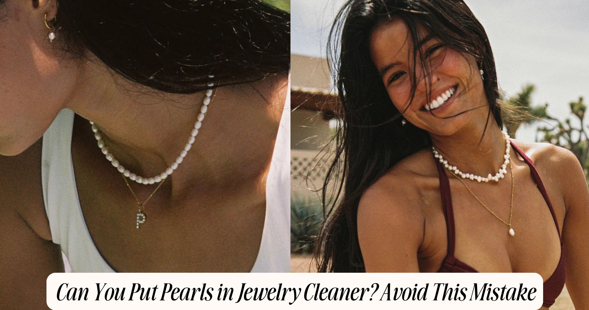 can you put pearls in jewelry cleaner