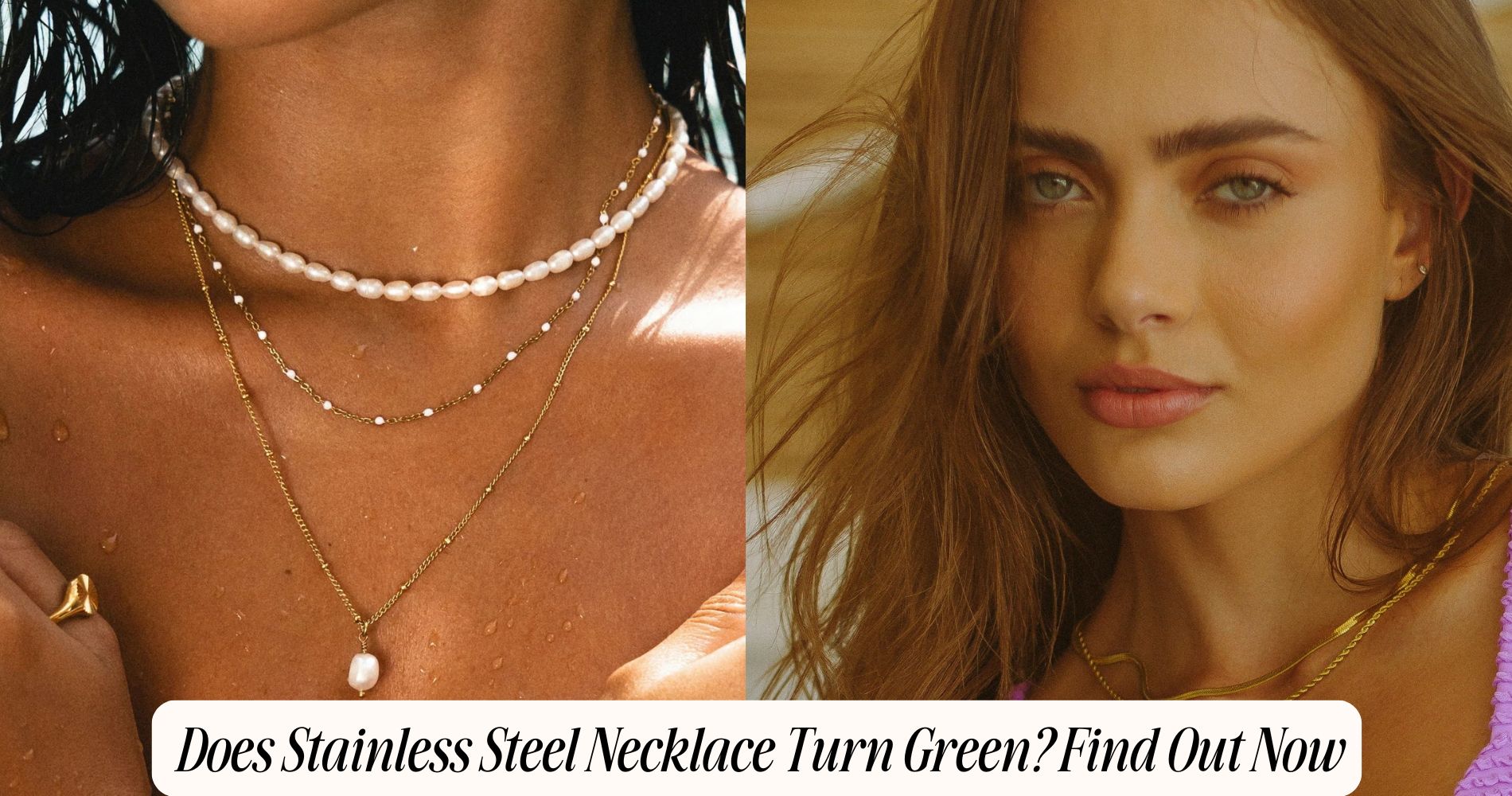 does stainless steel necklace turn green​